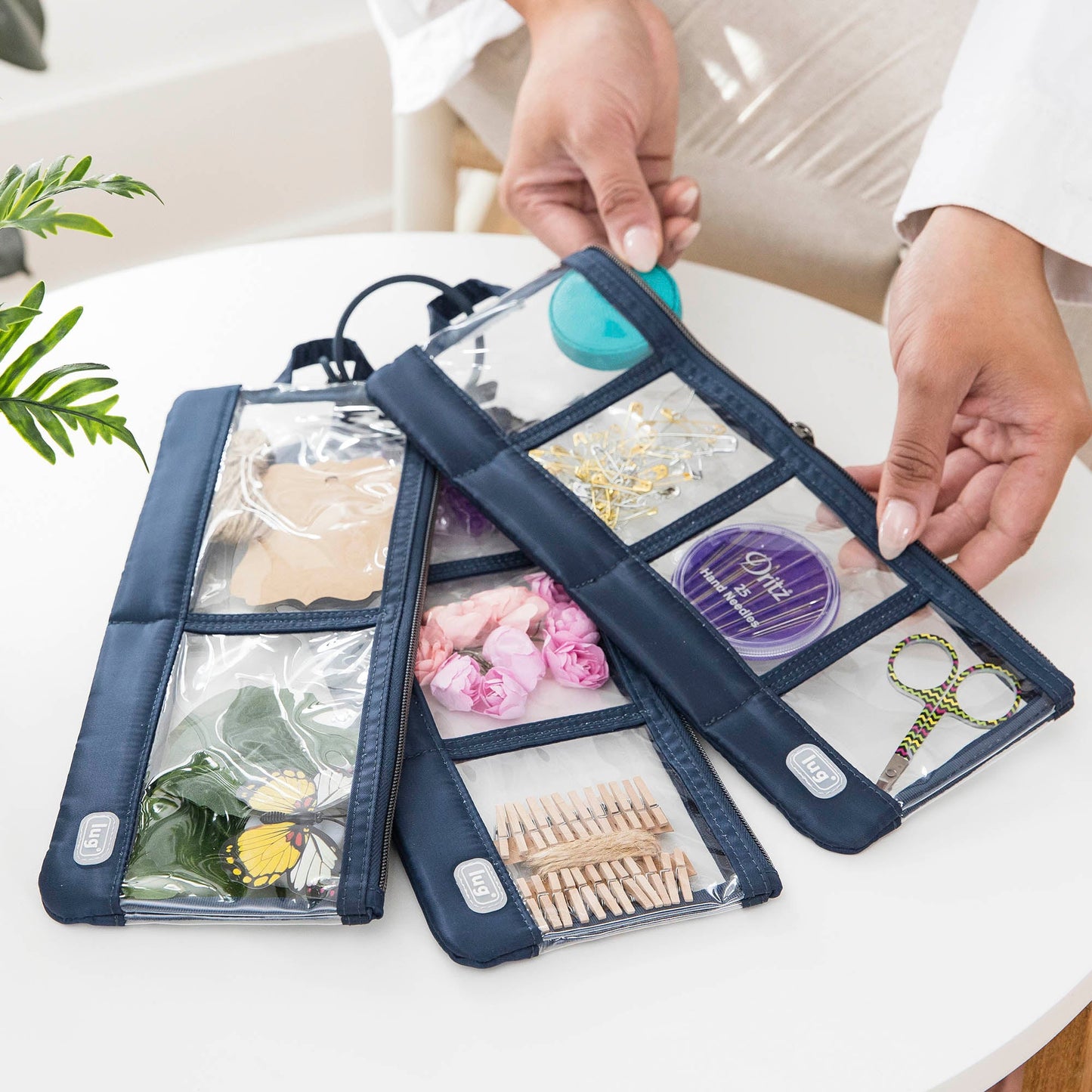 Envelope 3pc Clearview Zip Organizers