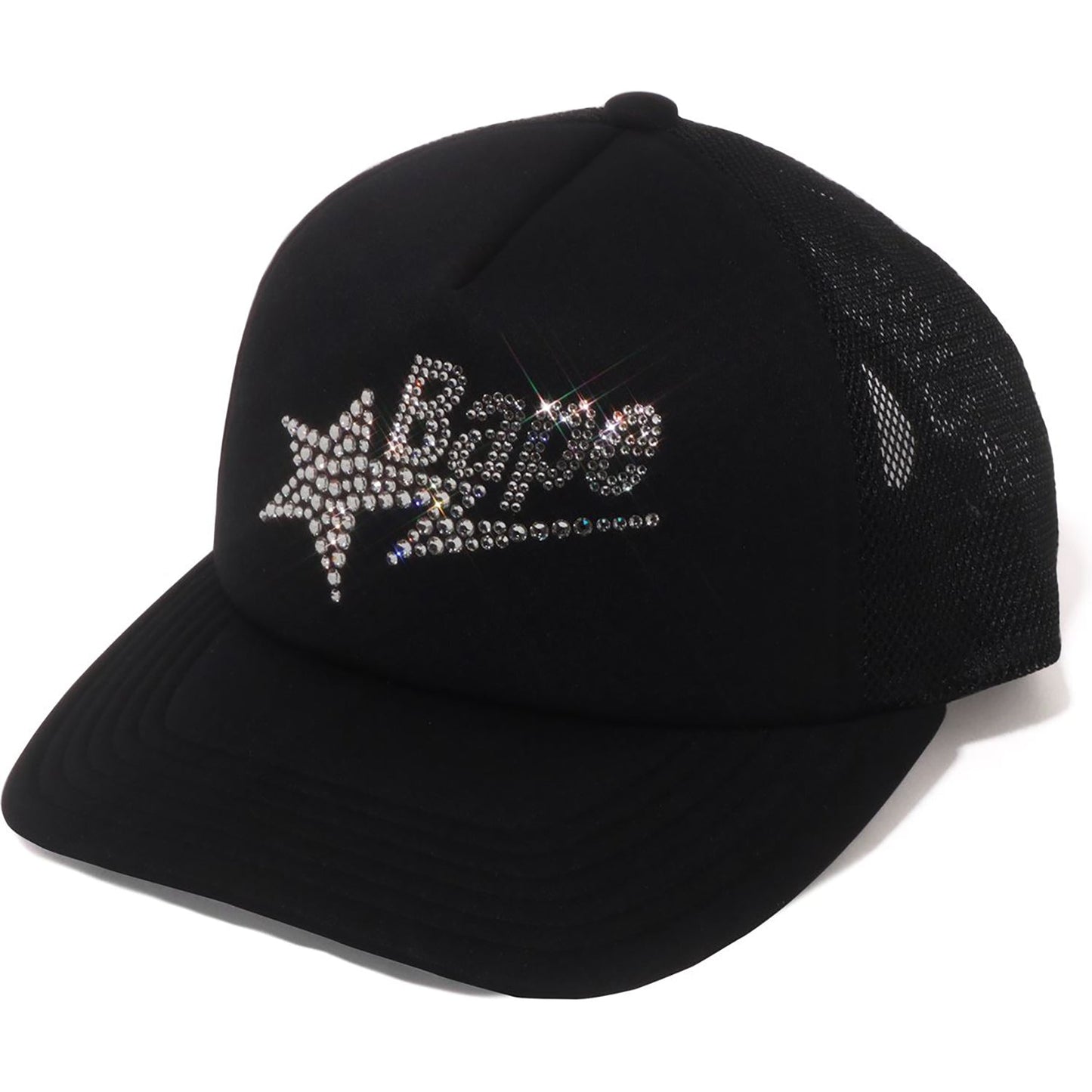 CRYSTAL STONE BAPE STA LOGO MESH CAP LADIES