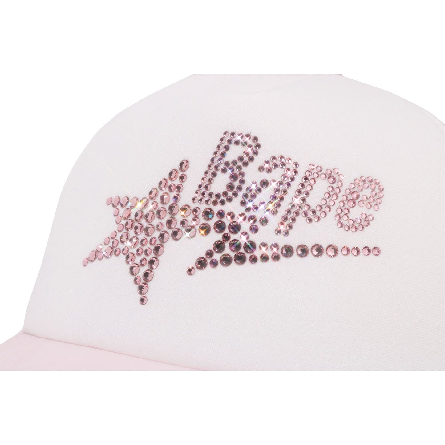 CRYSTAL STONE BAPE STA LOGO MESH CAP LADIES