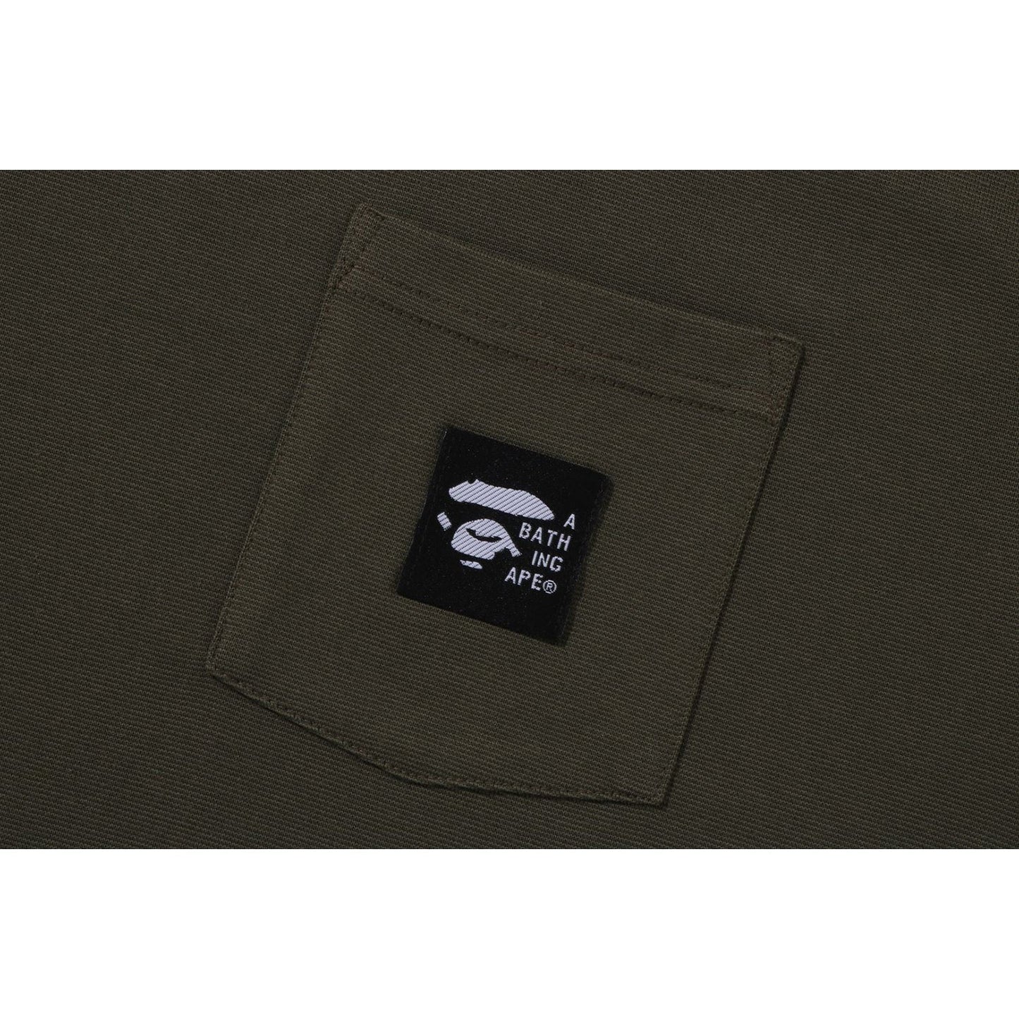 A BATHING APE LABEL POCKET TEE MENS