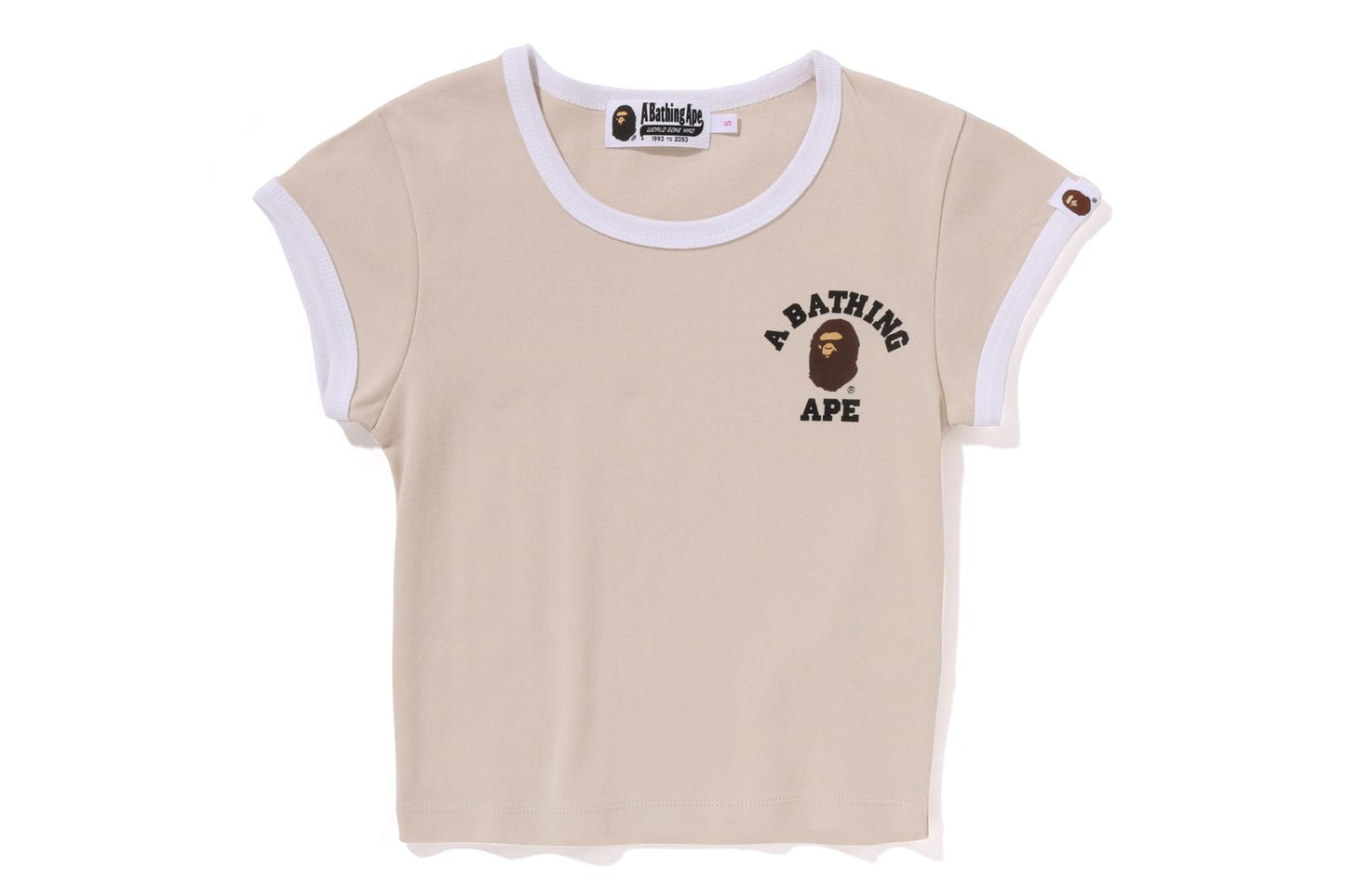 COLLEGE CROPPED TRIM TEE LADIES