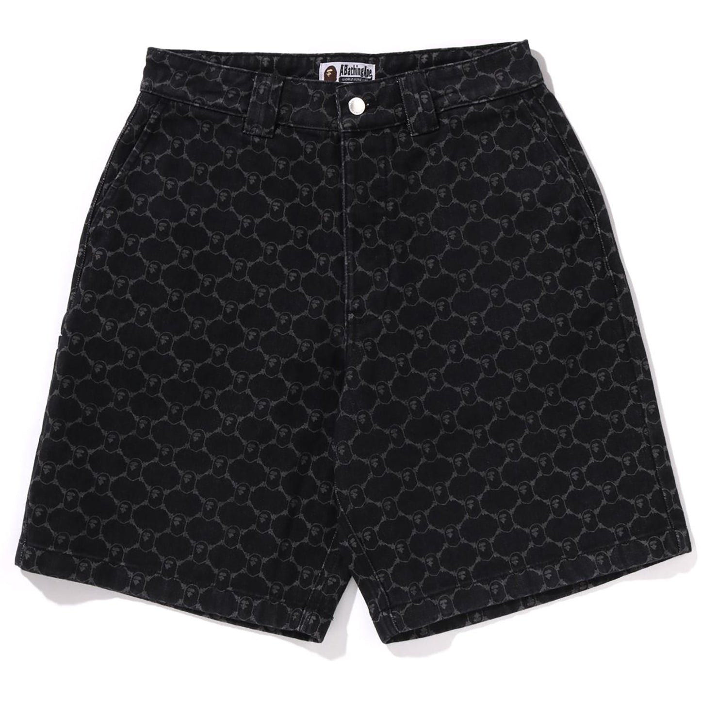COLLEGE MONOGRAM RELAXED FIT 13OZ DENIM SHORTS MENS