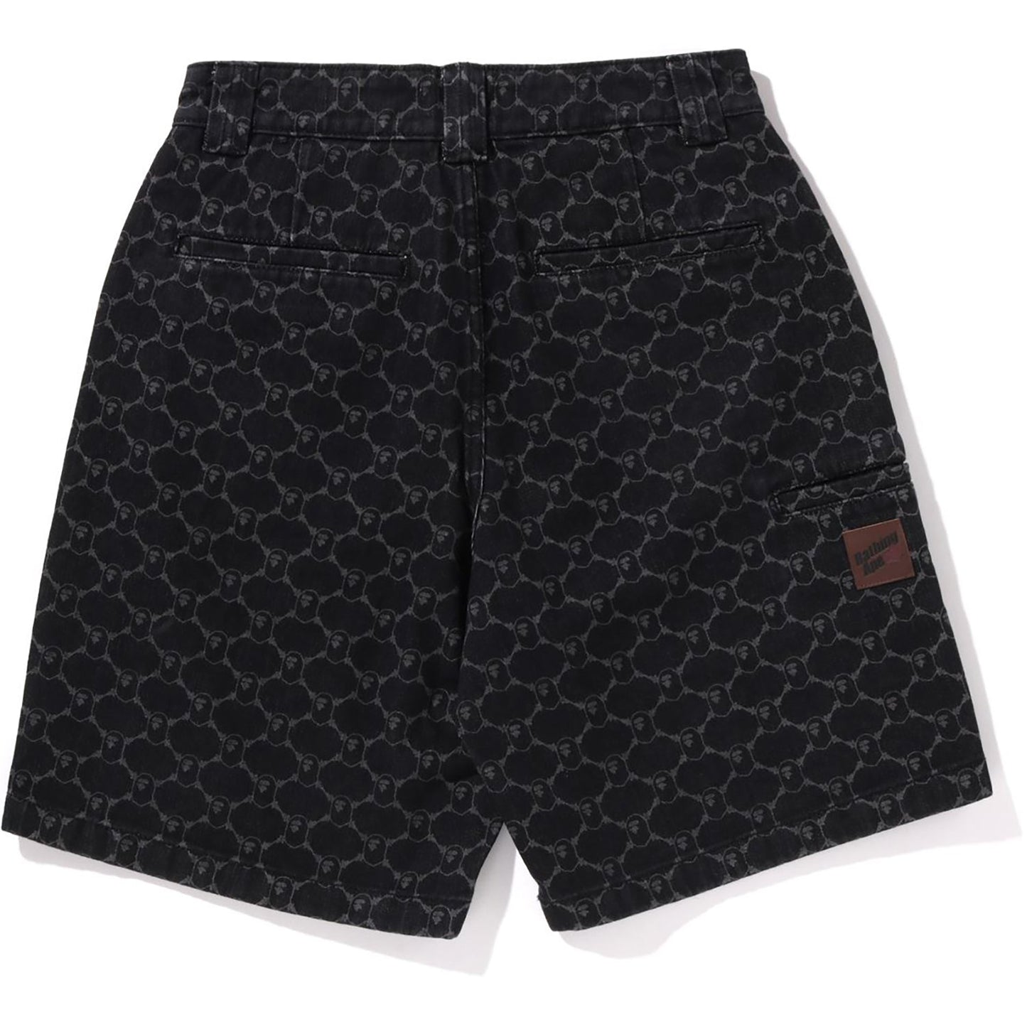 COLLEGE MONOGRAM RELAXED FIT 13OZ DENIM SHORTS MENS