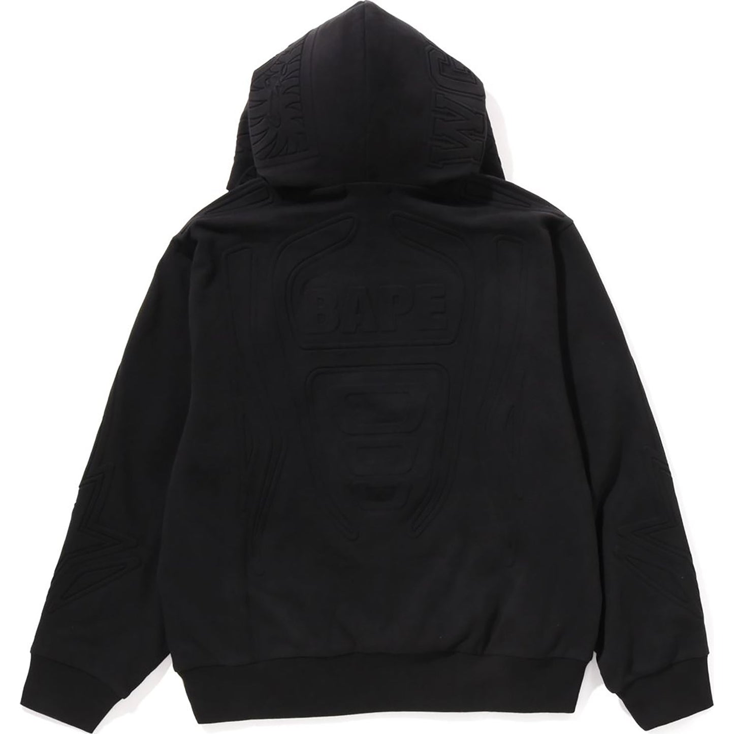 PADDED SHARK CROPPED FIT PULLOVER HOODIE MENS