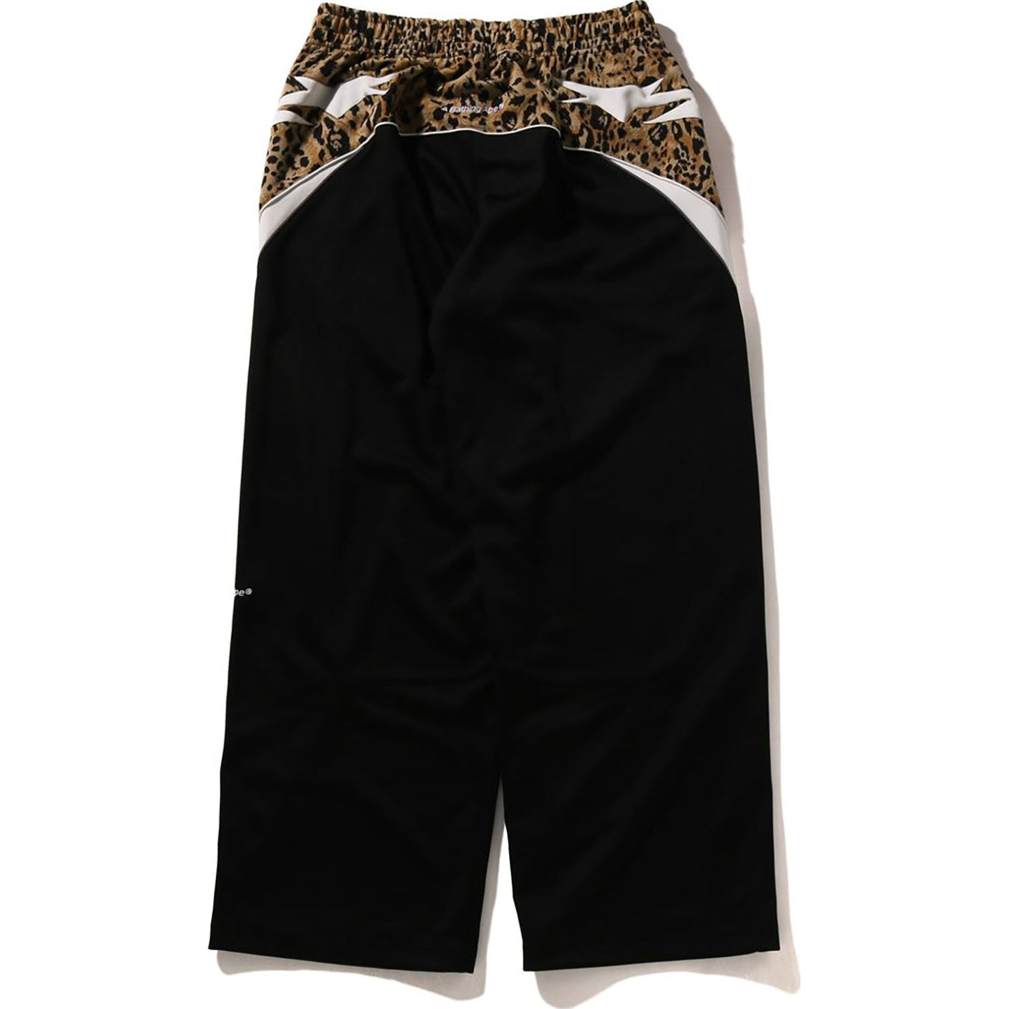 WILD LEOPARD PATTERN OVERSIZED FIT TRACK PANTS MENS