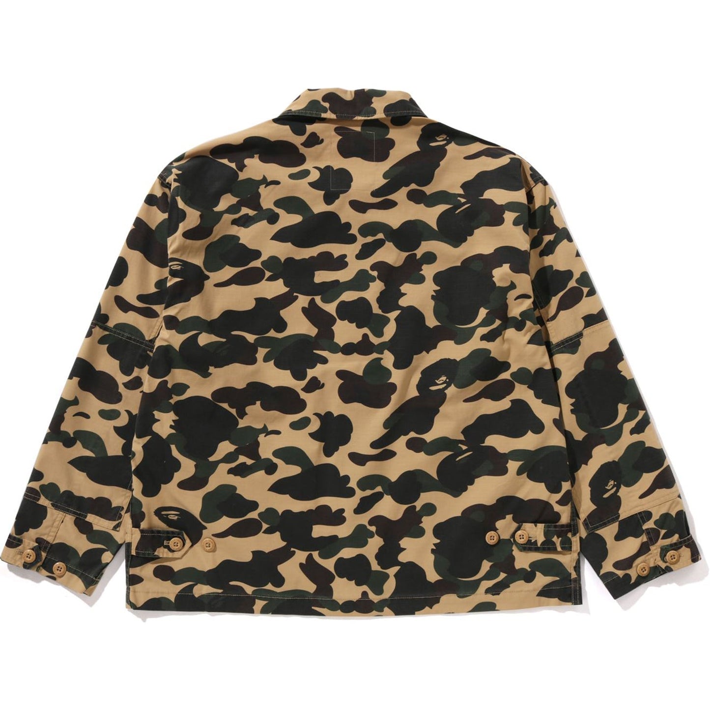 1ST CAMO HEAVY WASHED MULTI POCKET CARGO LS SHIRT MENS