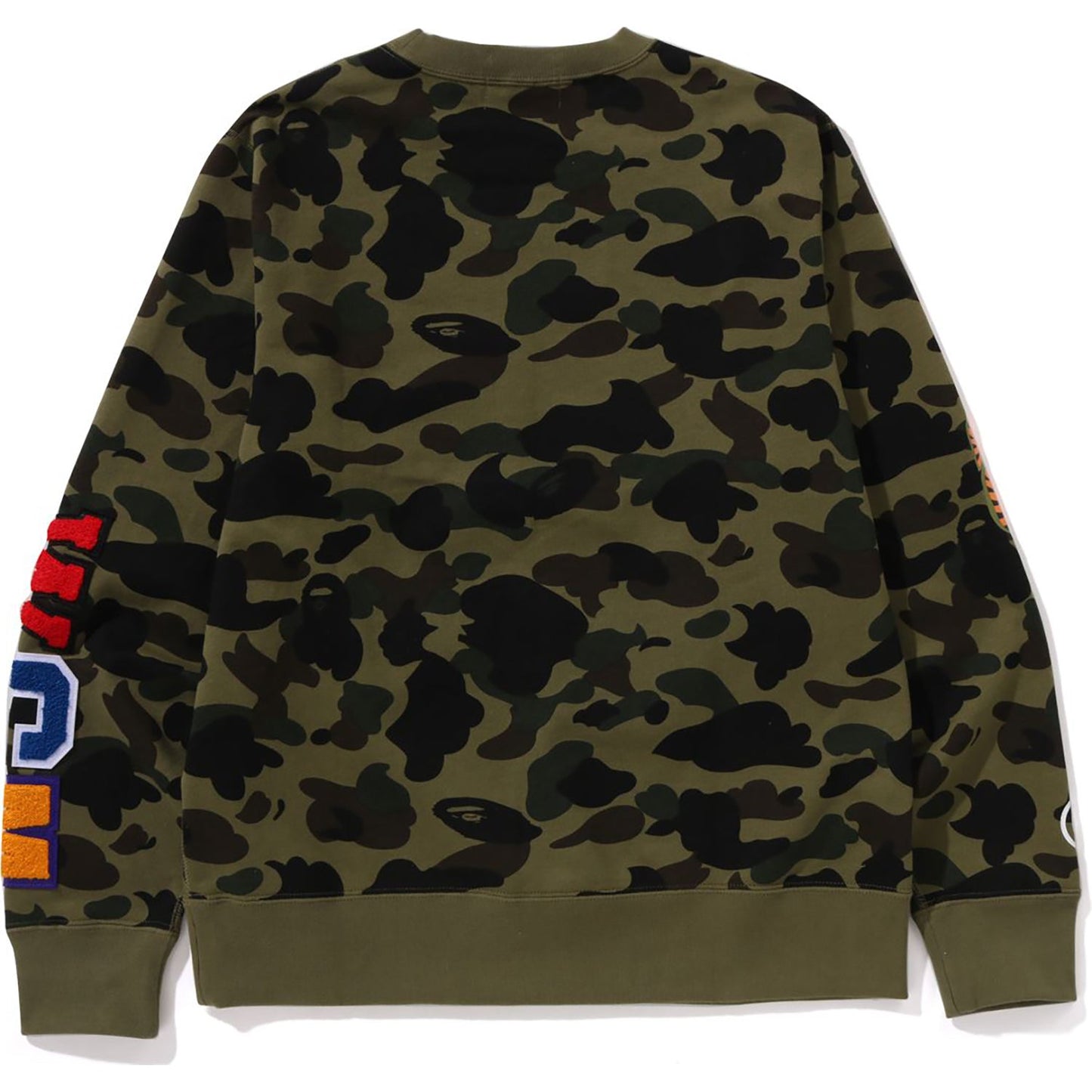 BAPE MENS 1ST CAMO SHARK CREWNECK SWEATSHIRT