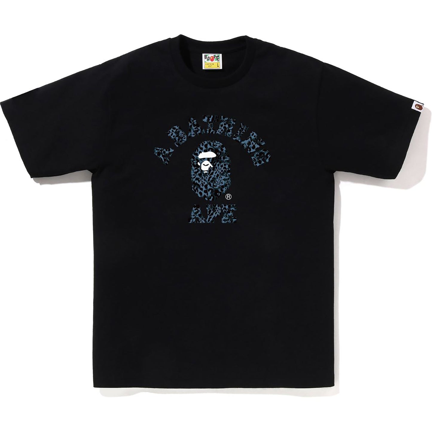 WILD LEOPARD PATTERN COLLEGE TEE MENS