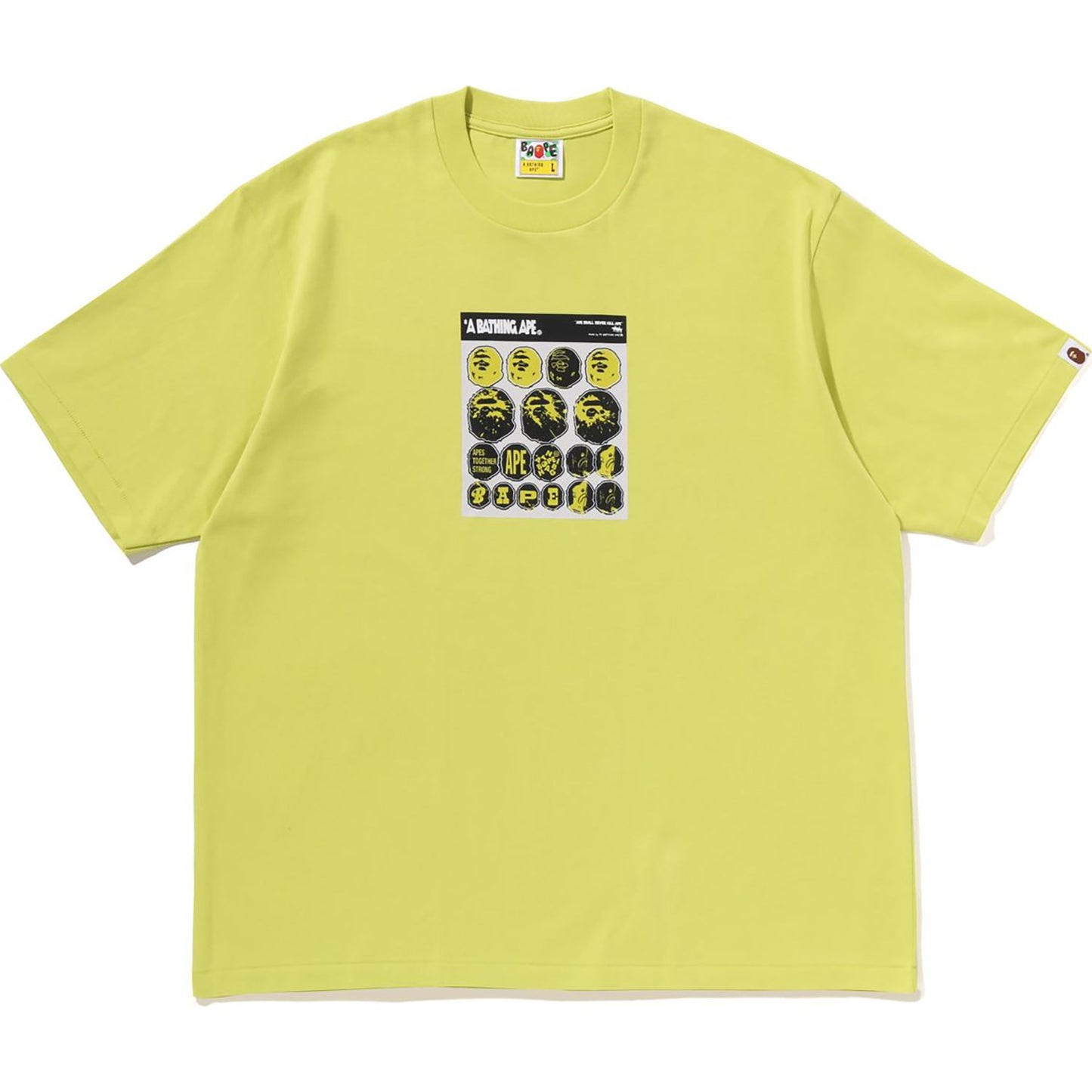 BAPE STICKER GRAPHIC RELAXED FIT TEE MENS
