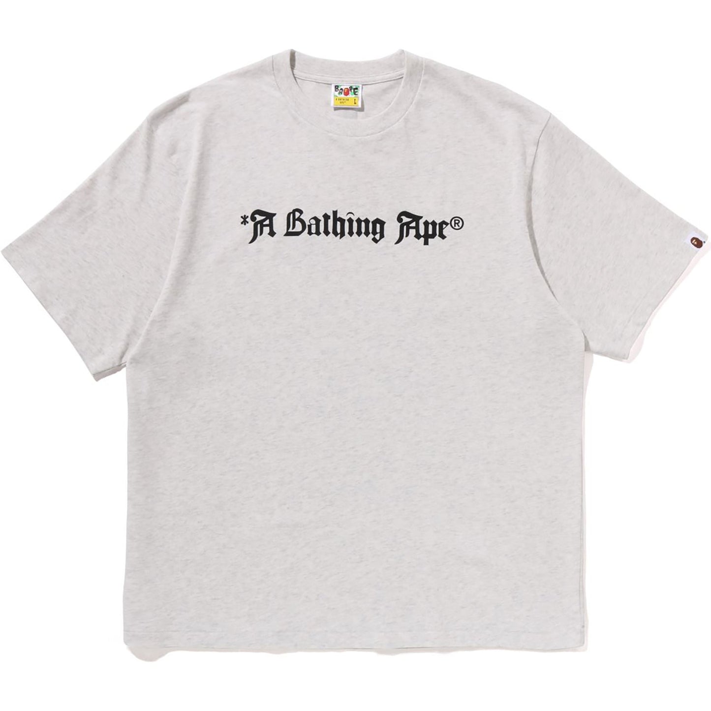 A BATHING APE LOGO RELAXED FIT TEE MENS