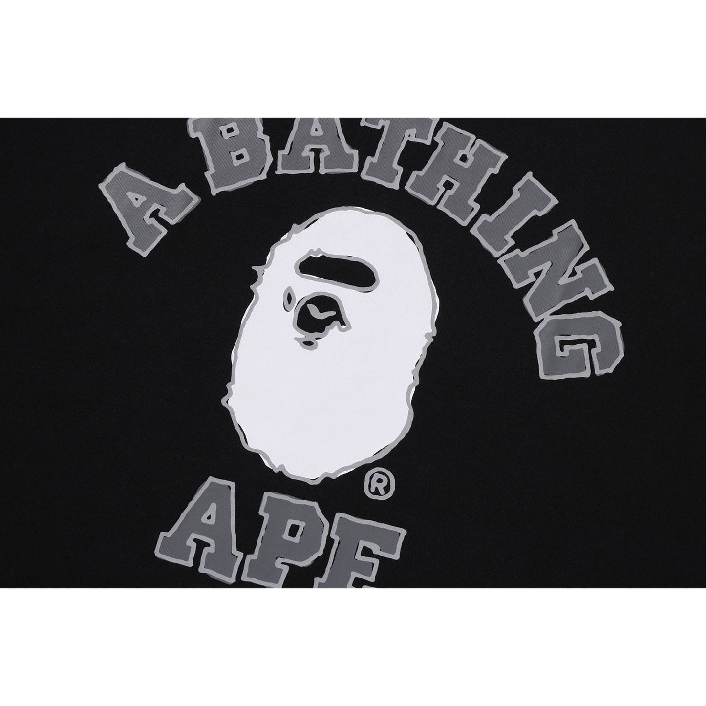 BAPE MENS HAND DRAWN COLLEGE RELAXED FIT T-SHIRT