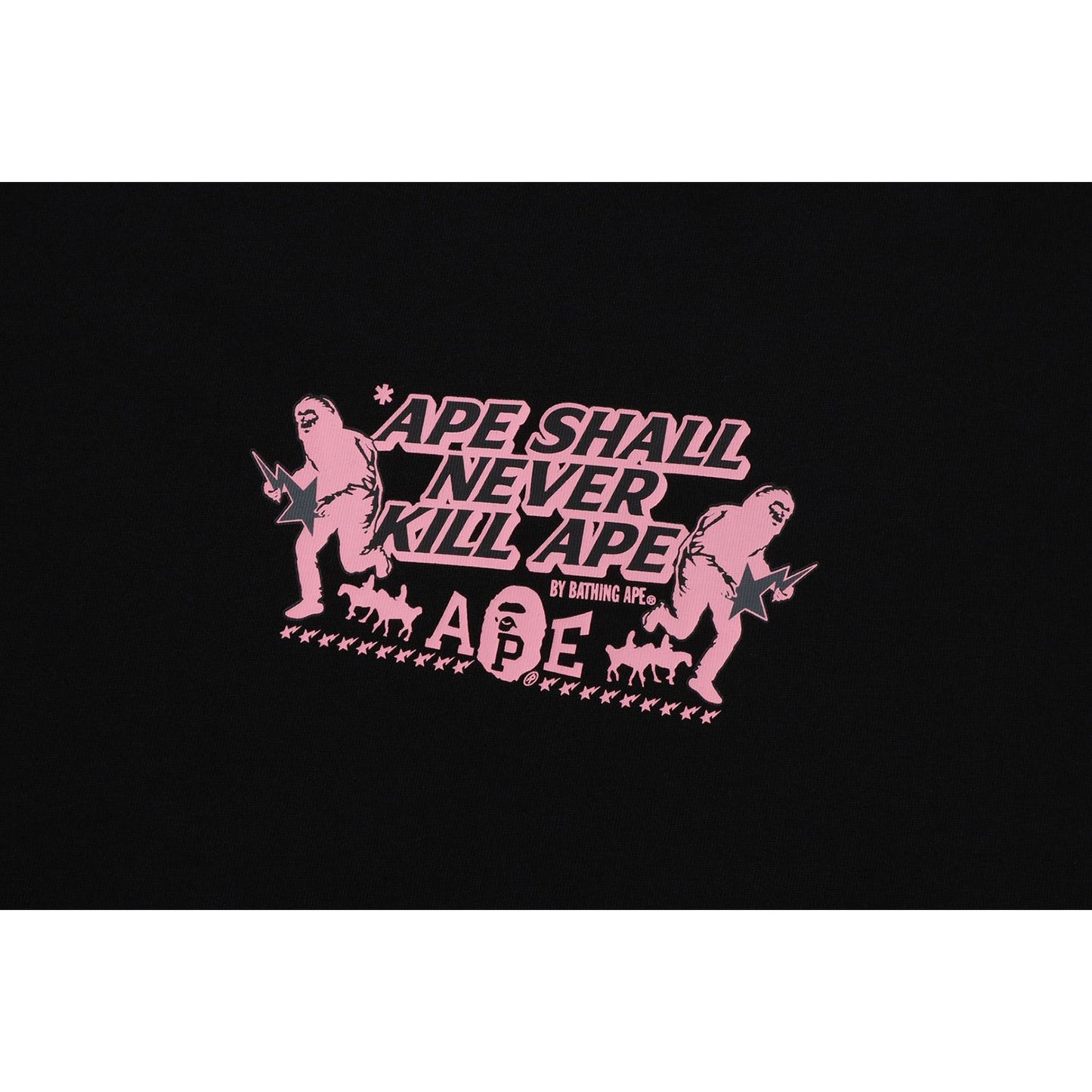 BAPE SLOGAN RELAXED FIT TEE MENS