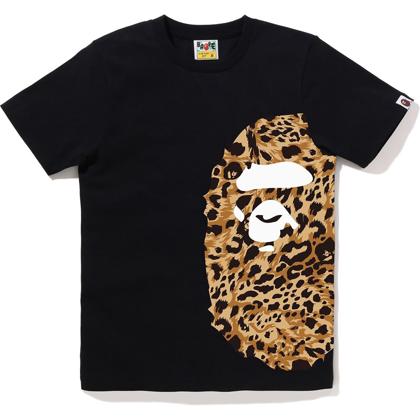 WILD LEOPARD PATTERN SIDE BIG APE HEAD TEE LADIES