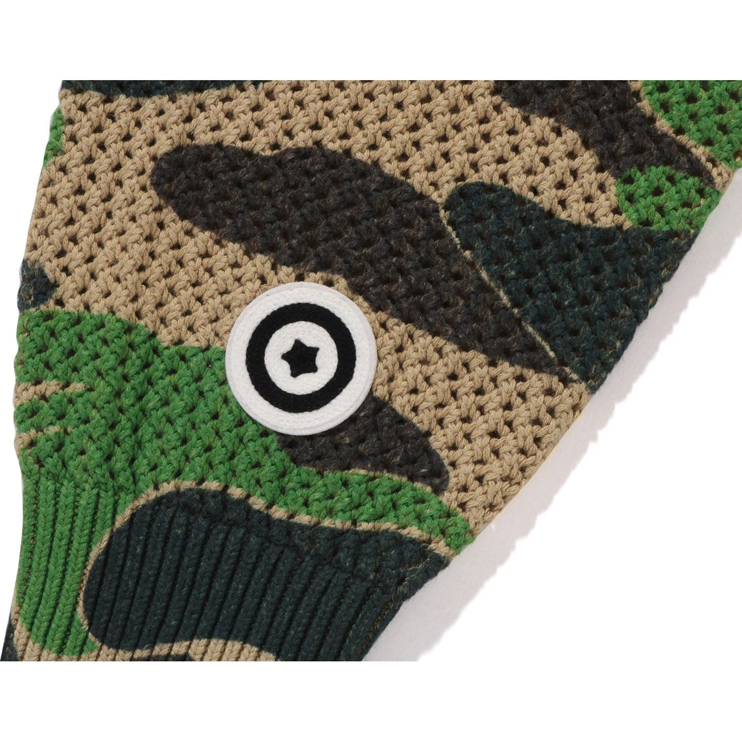 ABC CAMO CROCHET RELAXED FIT SHARK FULL ZIP HOODIE MENS