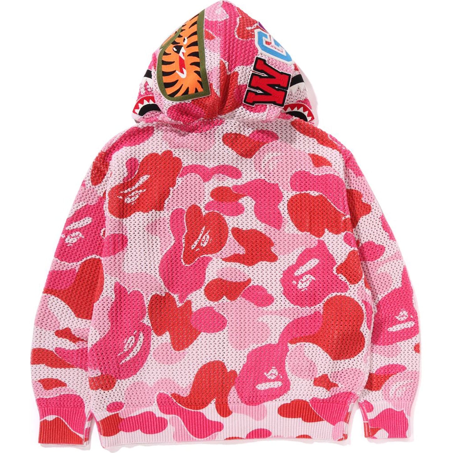 ABC CAMO CROCHET RELAXED FIT SHARK FULL ZIP HOODIE MENS