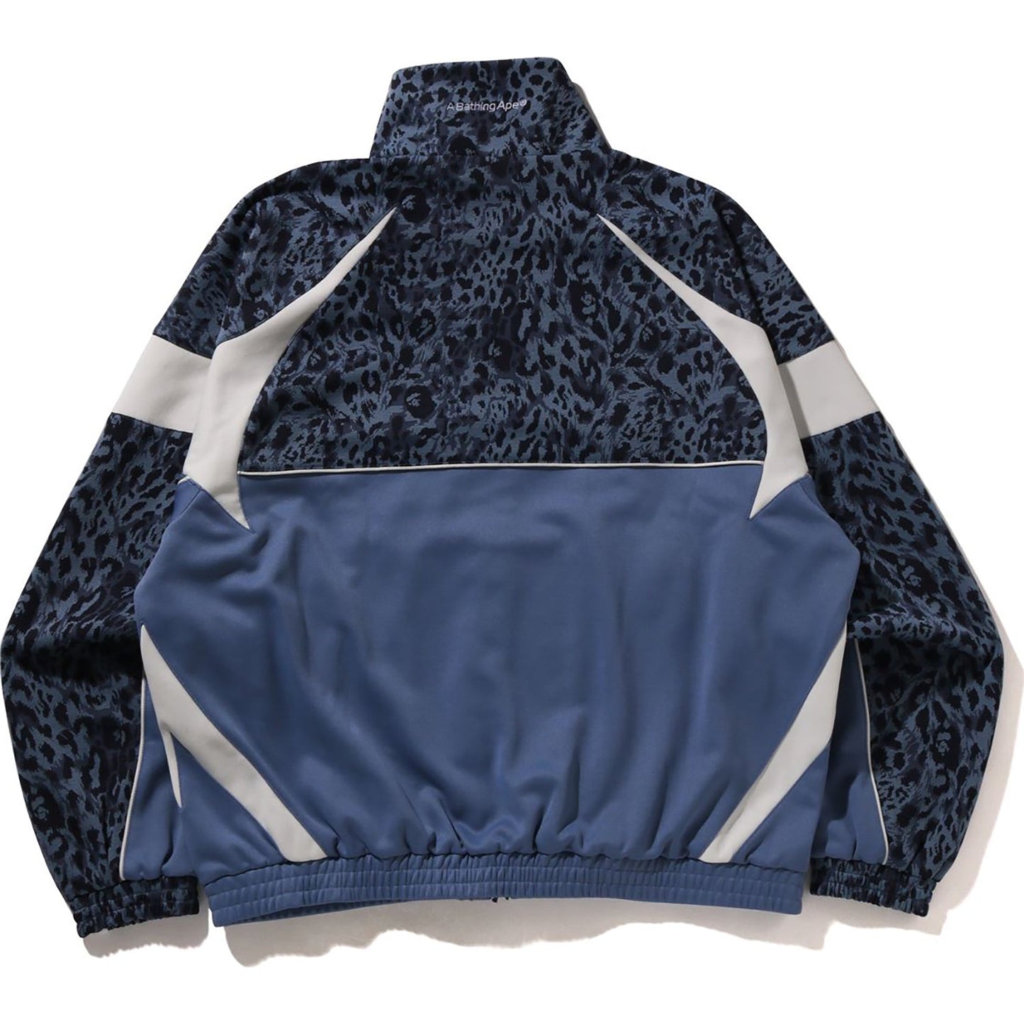 WILD LEOPARD PATTERN RELAXED FIT TRACK JACKET MENS
