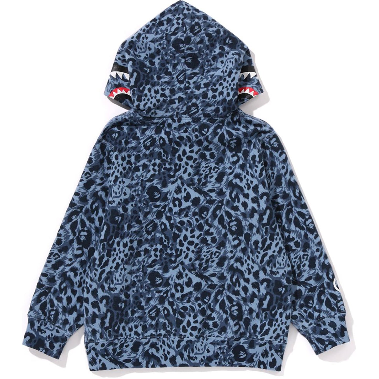 WILD LEOPARD PATTERN SHARK ZIP HOODIE KIDS