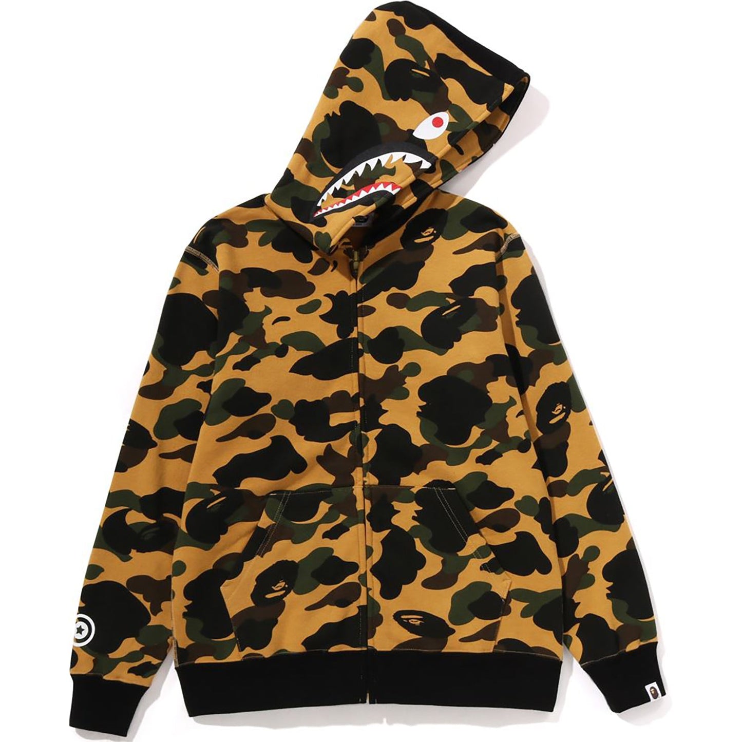 1ST CAMO MILO SHARK ZIP HOODIE JR KIDS