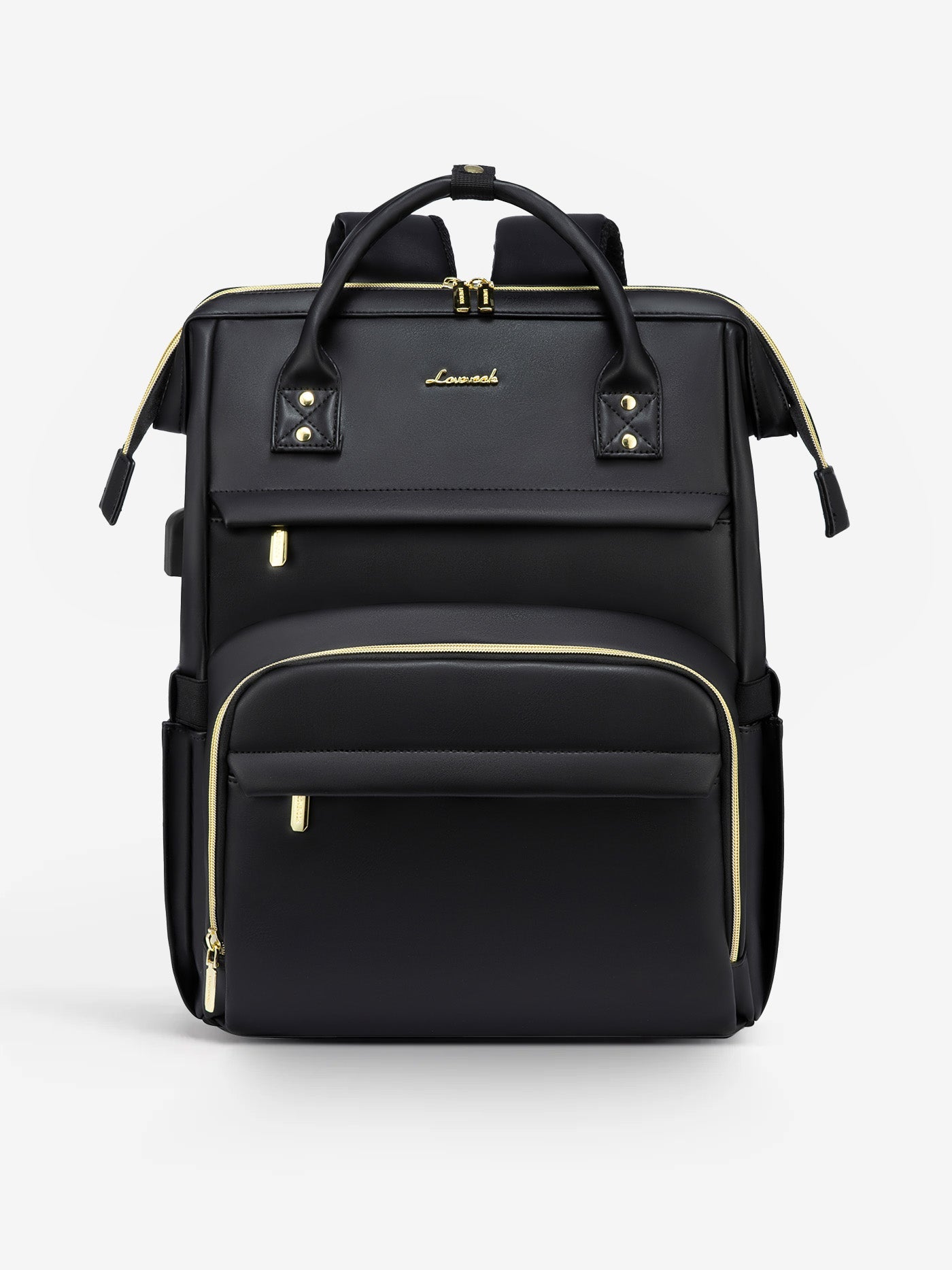 Leather Laptop Backpack, 15.6-18