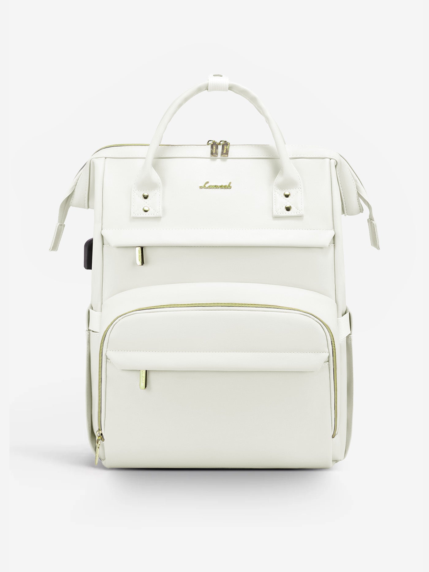 Leather Laptop Backpack, 15.6-18