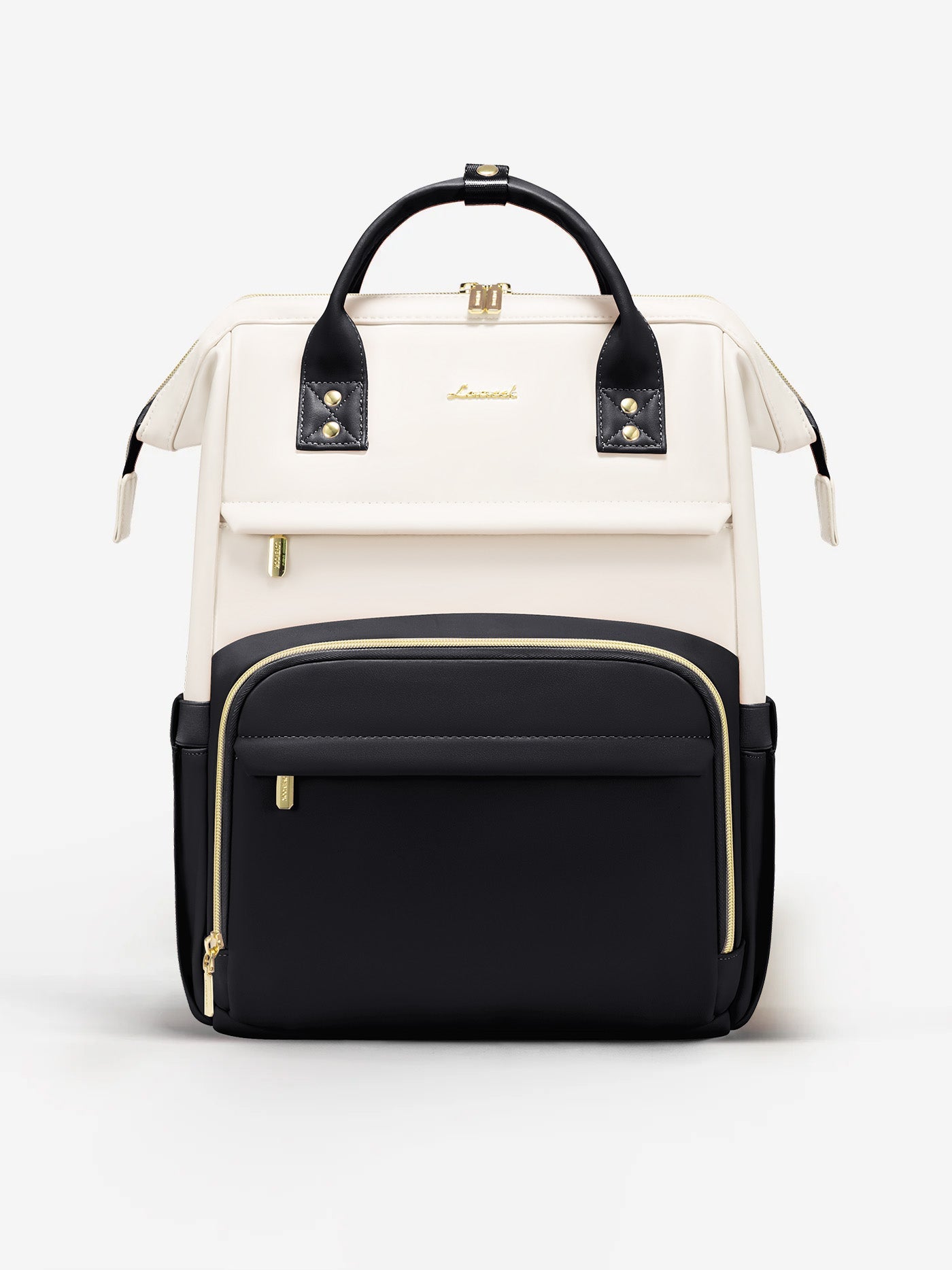 Leather Laptop Backpack, 15.6 17
