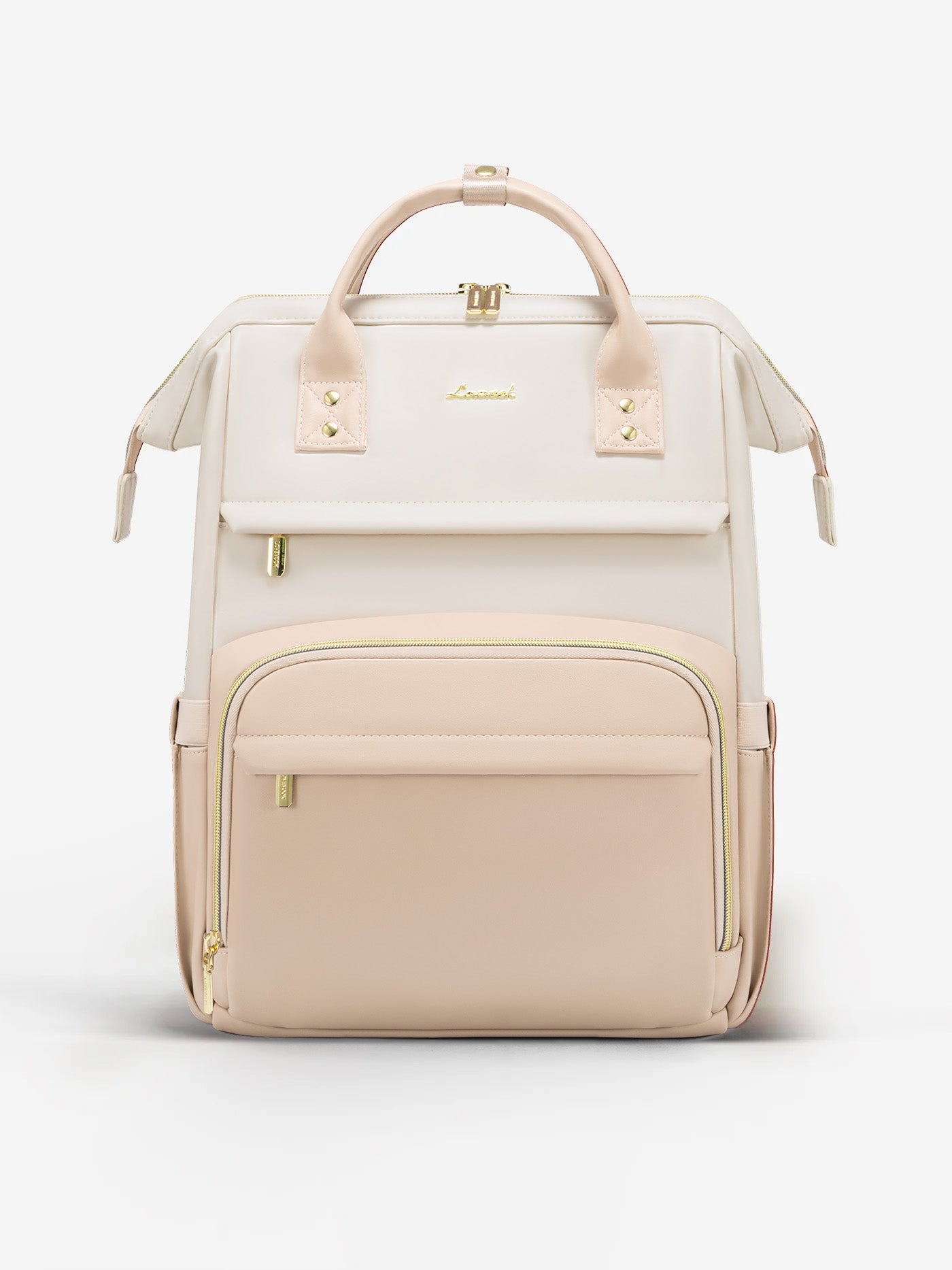 Leather Laptop Backpack, 15.6 17