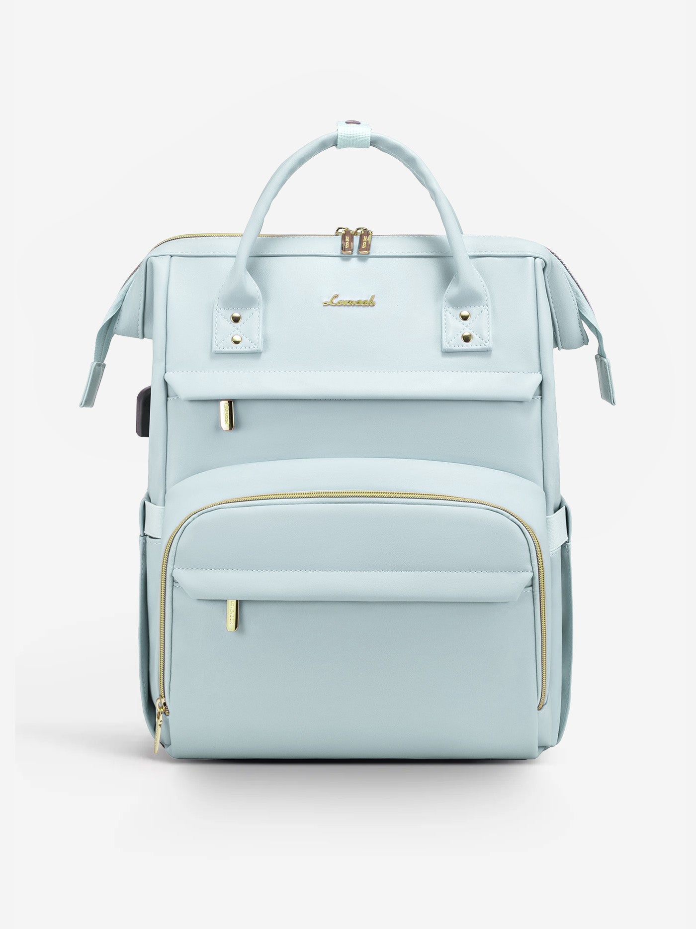 Leather Laptop Backpack, 15.6-18