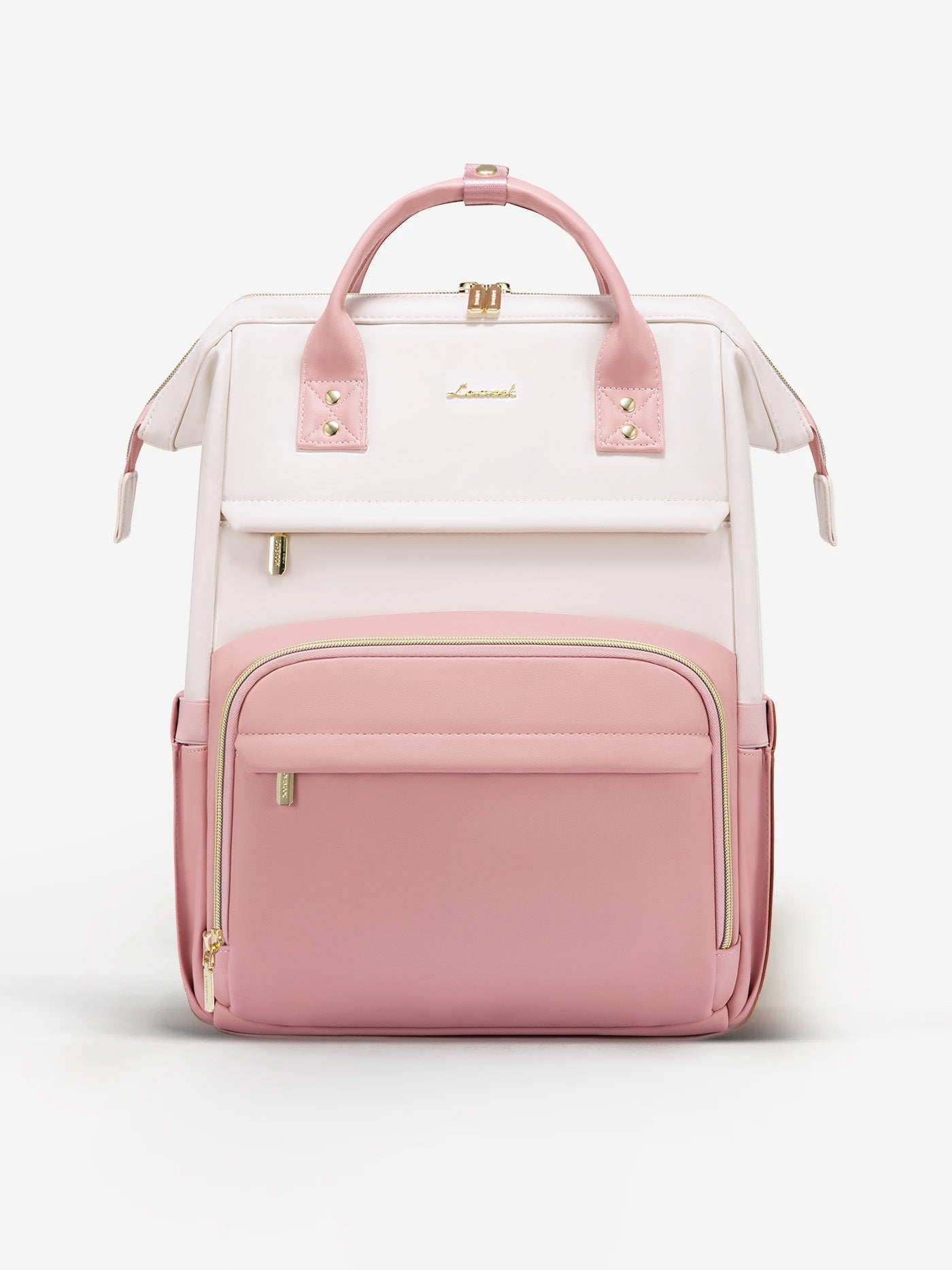 Leather Laptop Backpack, 15.6 17