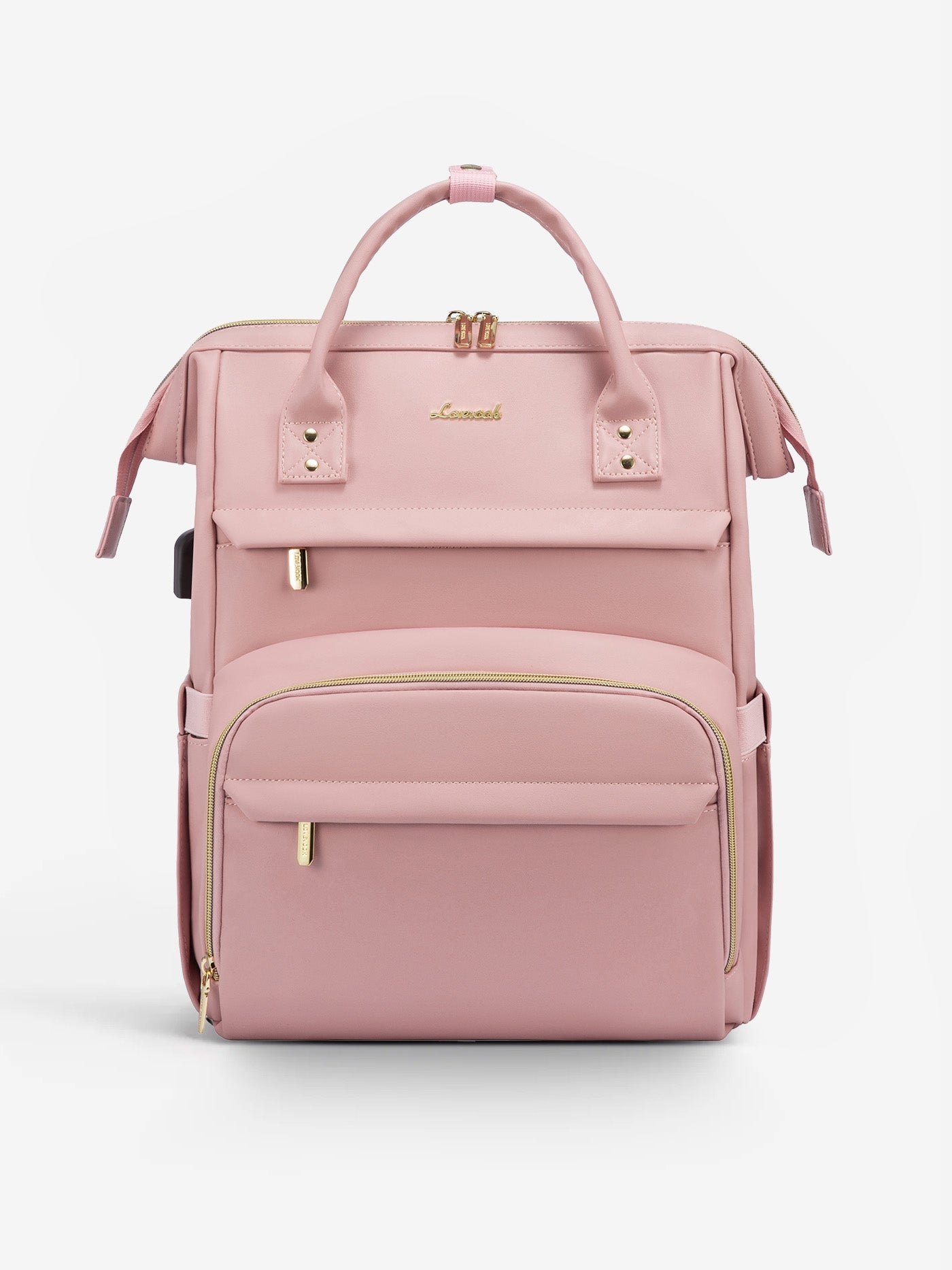 Leather Laptop Backpack, 15.6-18