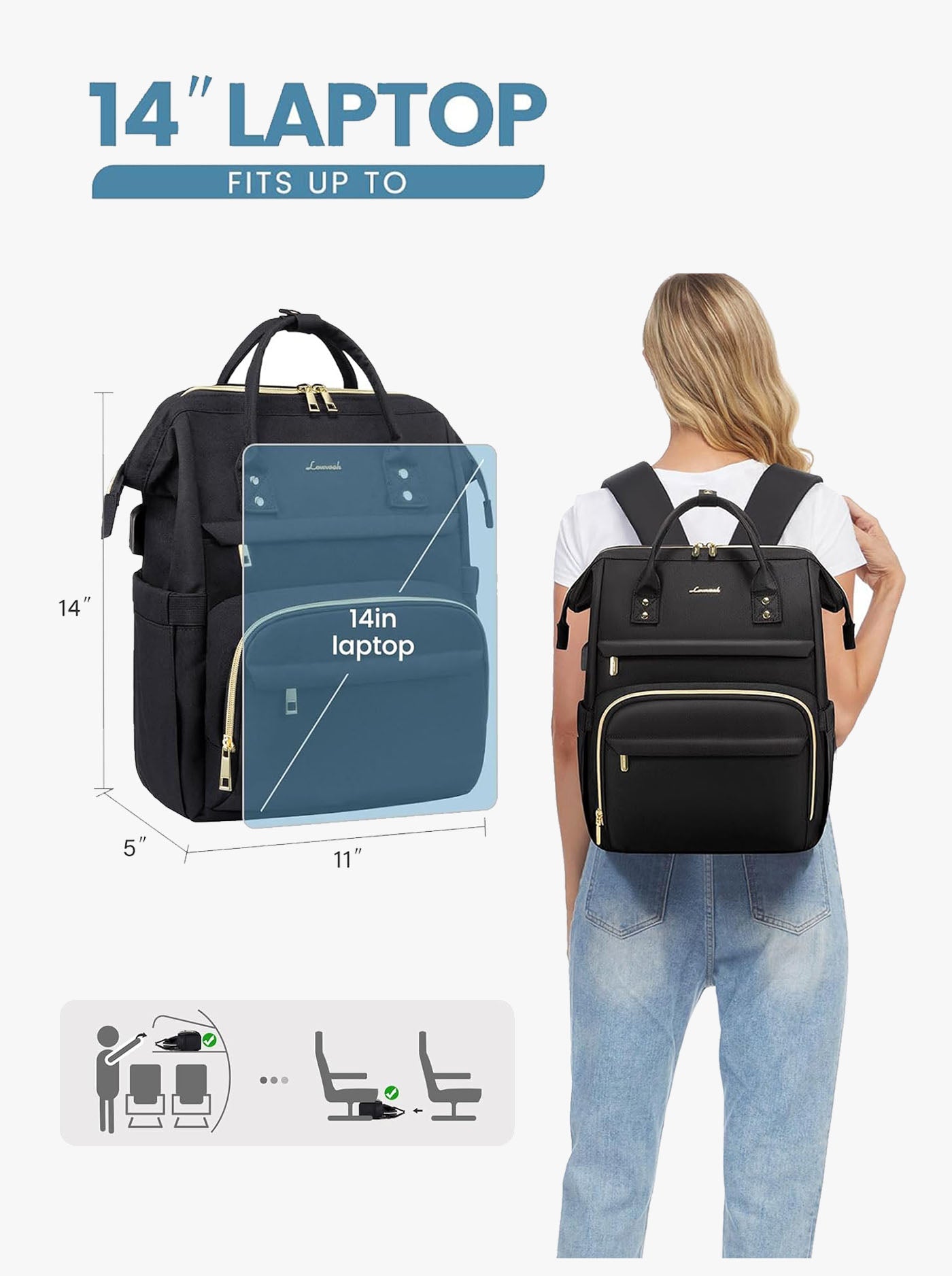 Viola I Laptop Backpack, 14-17