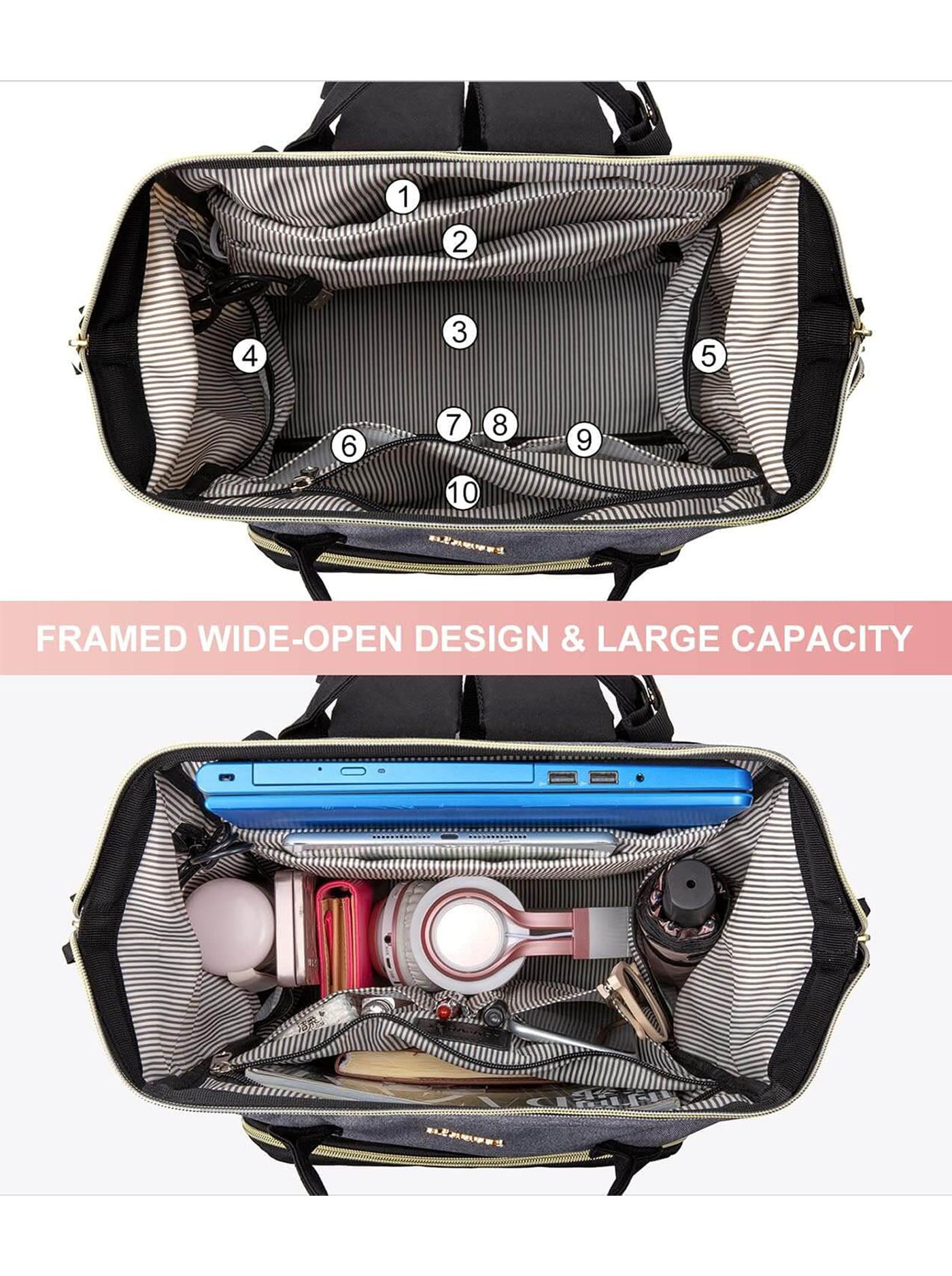 Viola V Laptop Backpack, 15.6 17