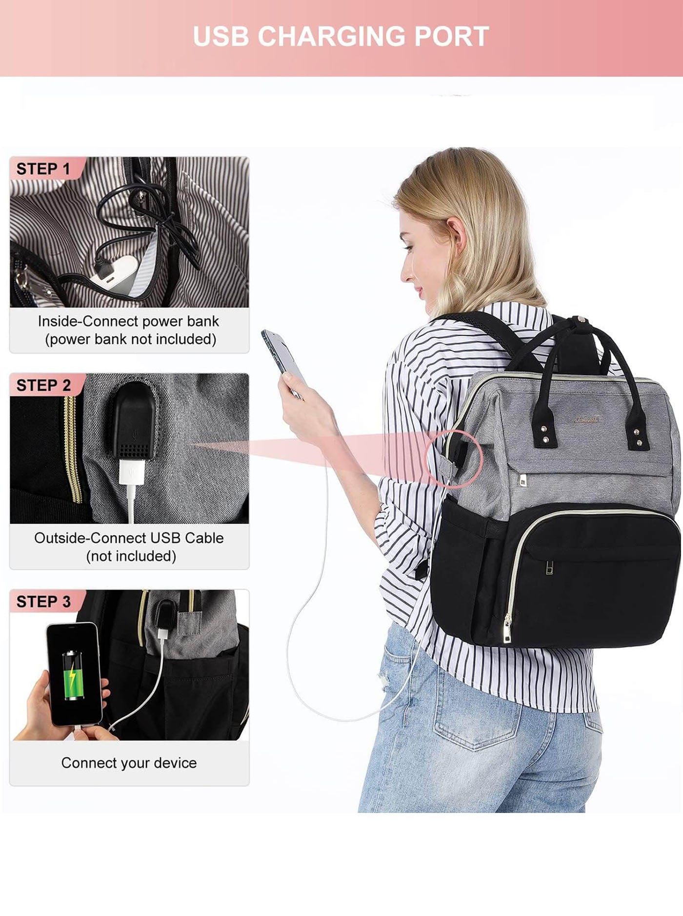 Viola V Laptop Backpack, 15.6 17