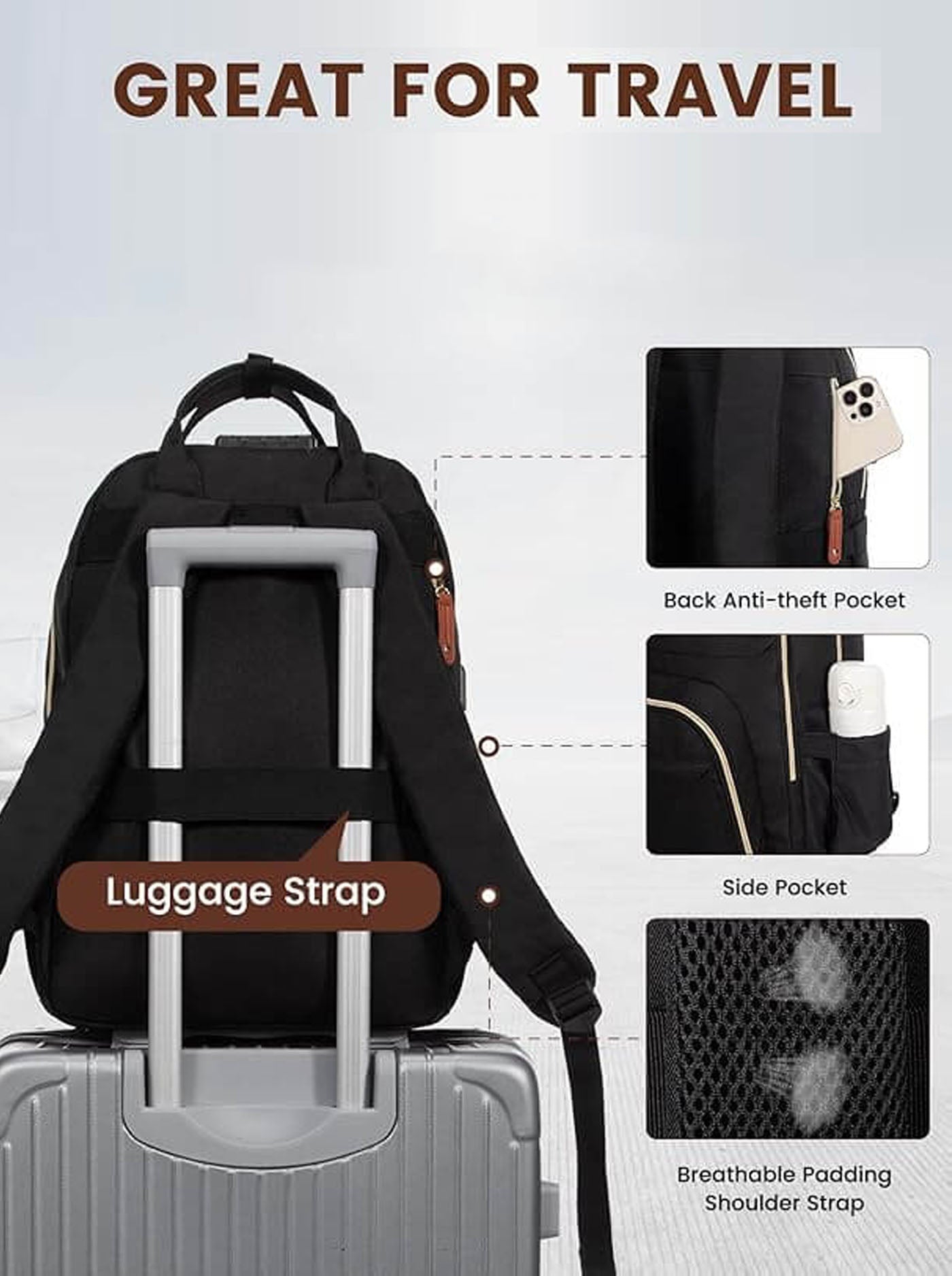 Molerolly Ⅱ Laptop Backpack, 15.6 17