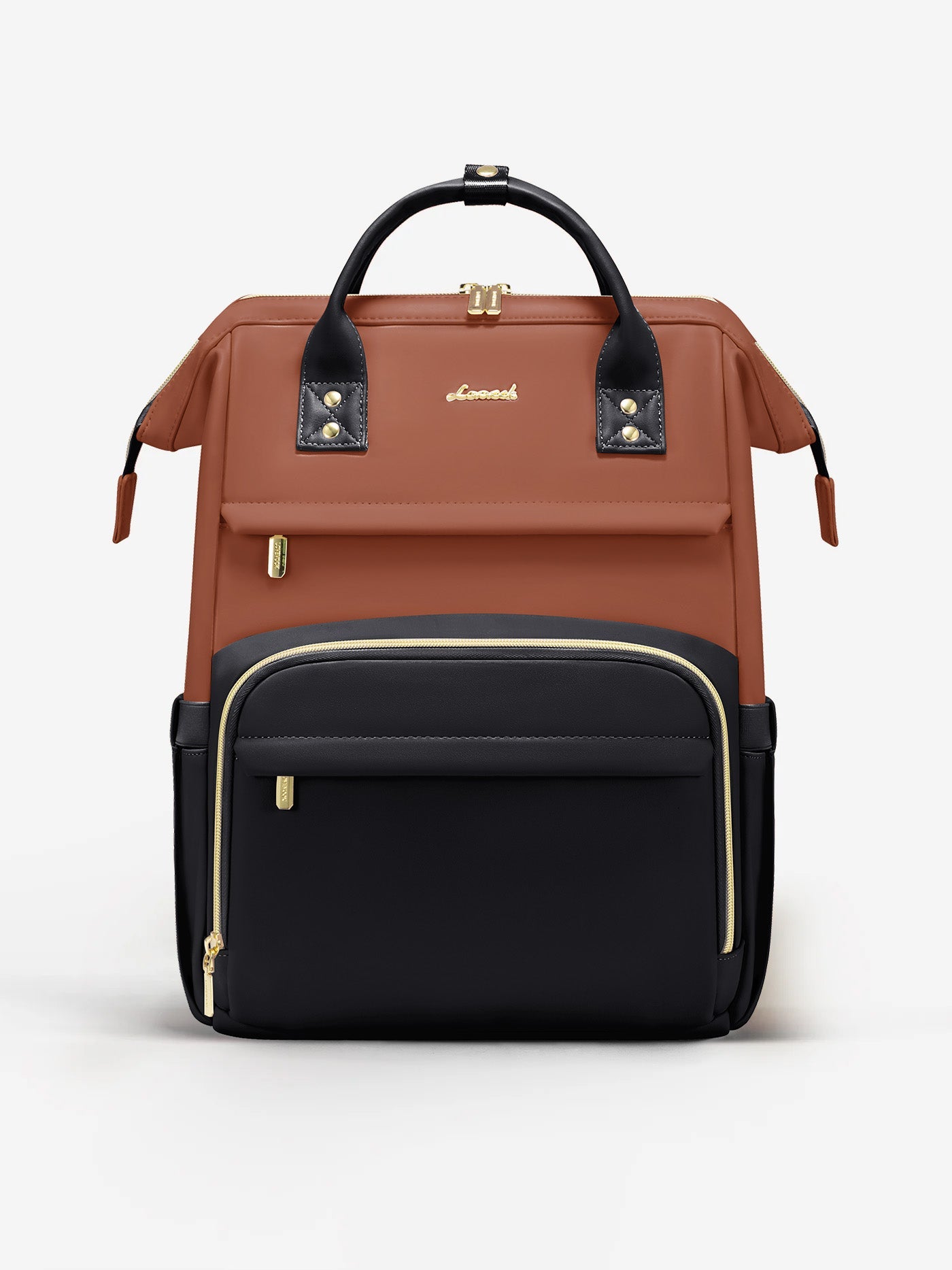 Leather Laptop Backpack, 15.6 17