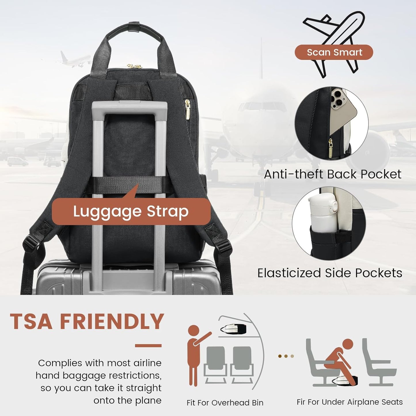 Laptop Backpack with round edge - Urban 3, 15.6 (Not available in the US)