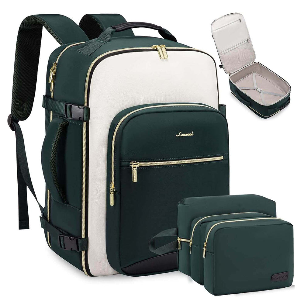 4Pcs Large Travel Backpack, 17.3 18.5