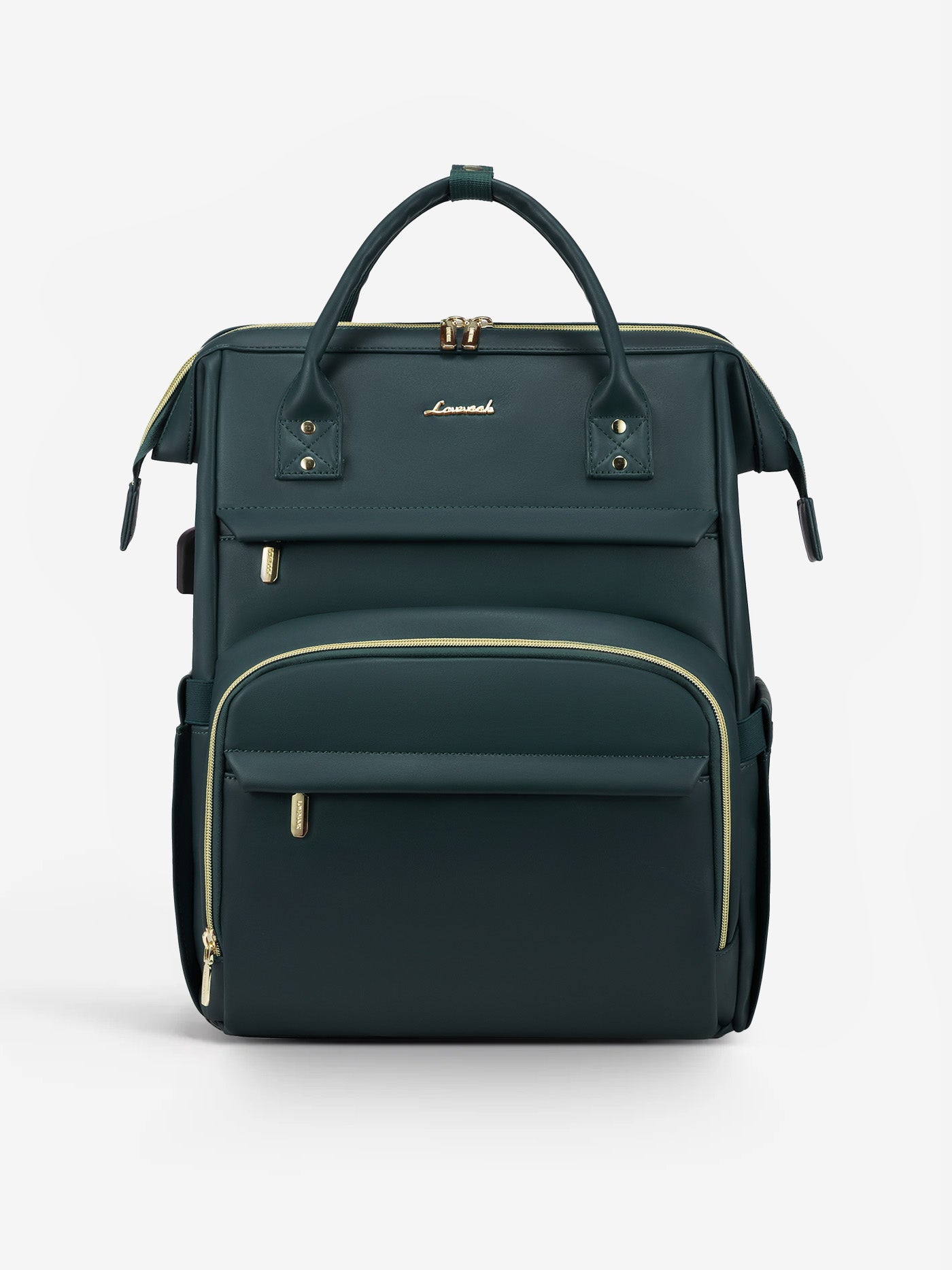 Leather Laptop Backpack, 15.6-18