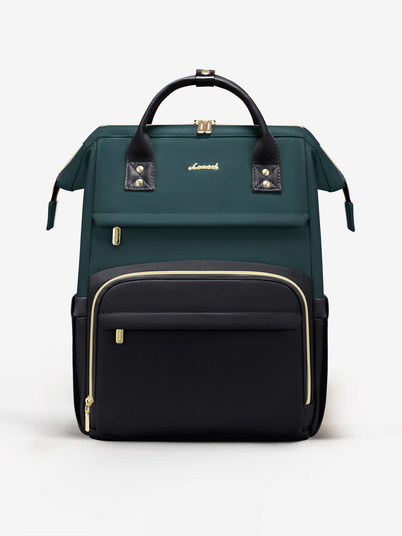 Leather Laptop Backpack, 15.6 17
