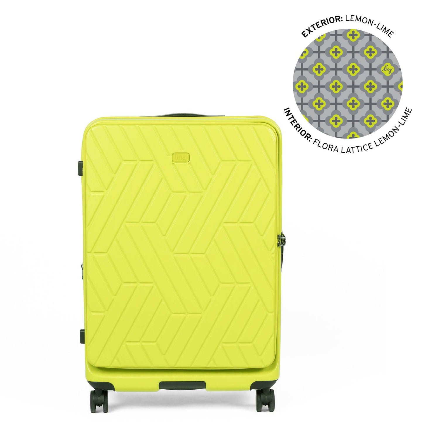 Box Truck Hard Sided Wheelie Checked Bag