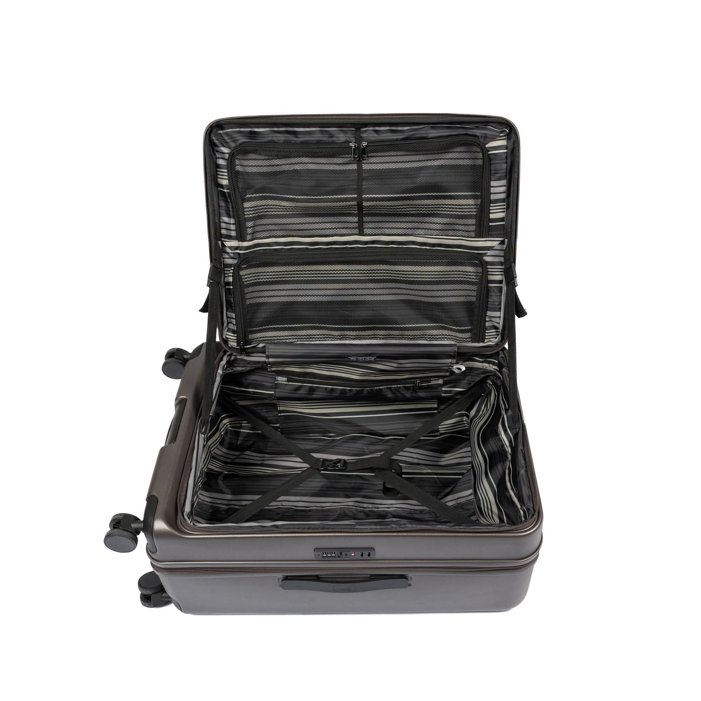 Box Truck Hard Sided Wheelie Checked Bag