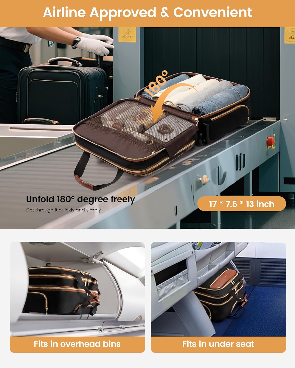 Rolling Laptop Bag, 17.3