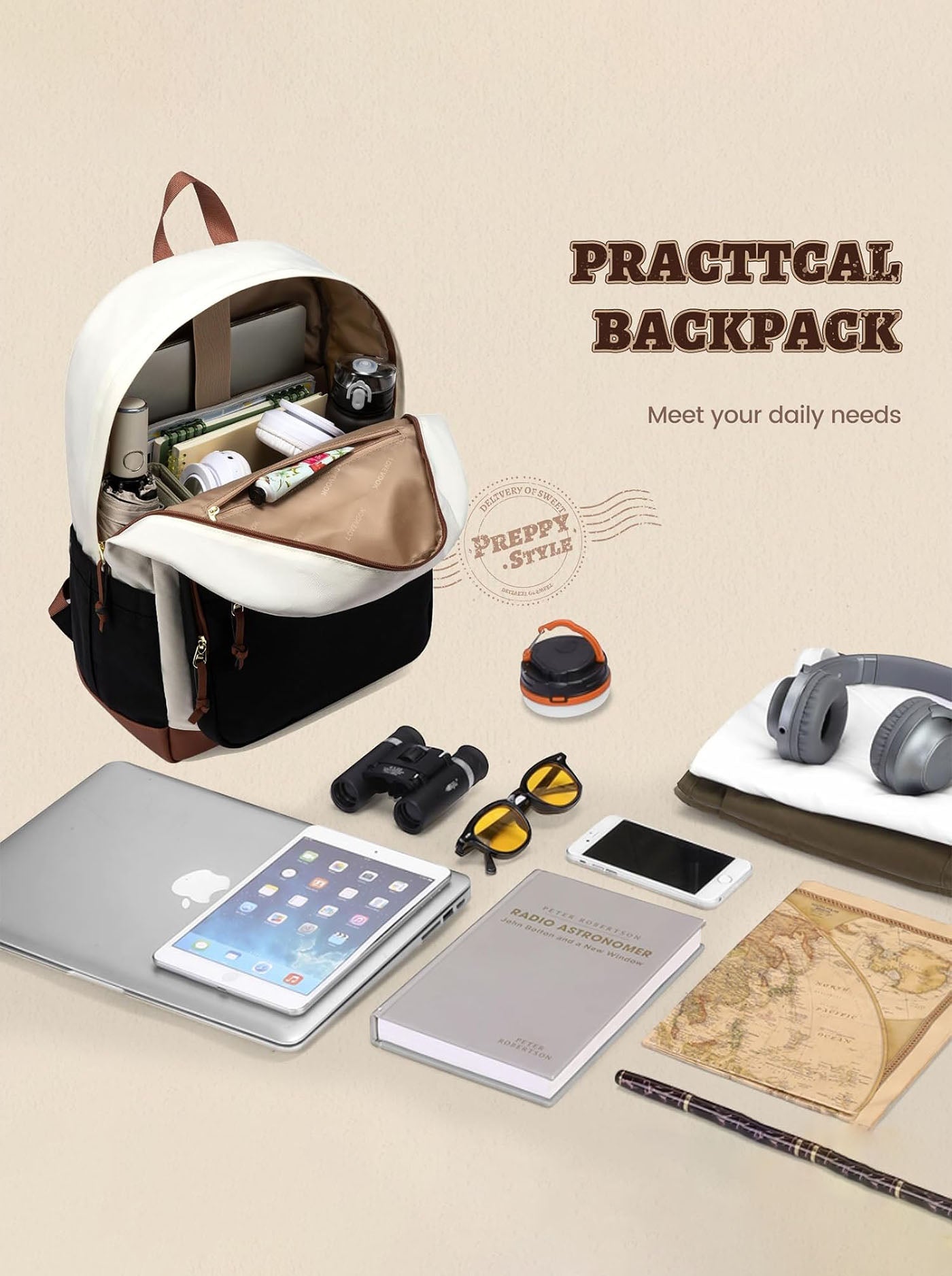 Lightweight College Laptop Backpack, 15.6 17.3