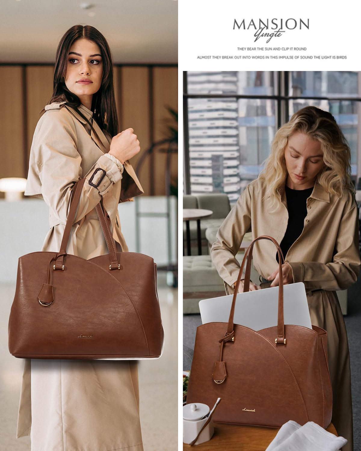 Professional Leather Computer Bag, 15.6