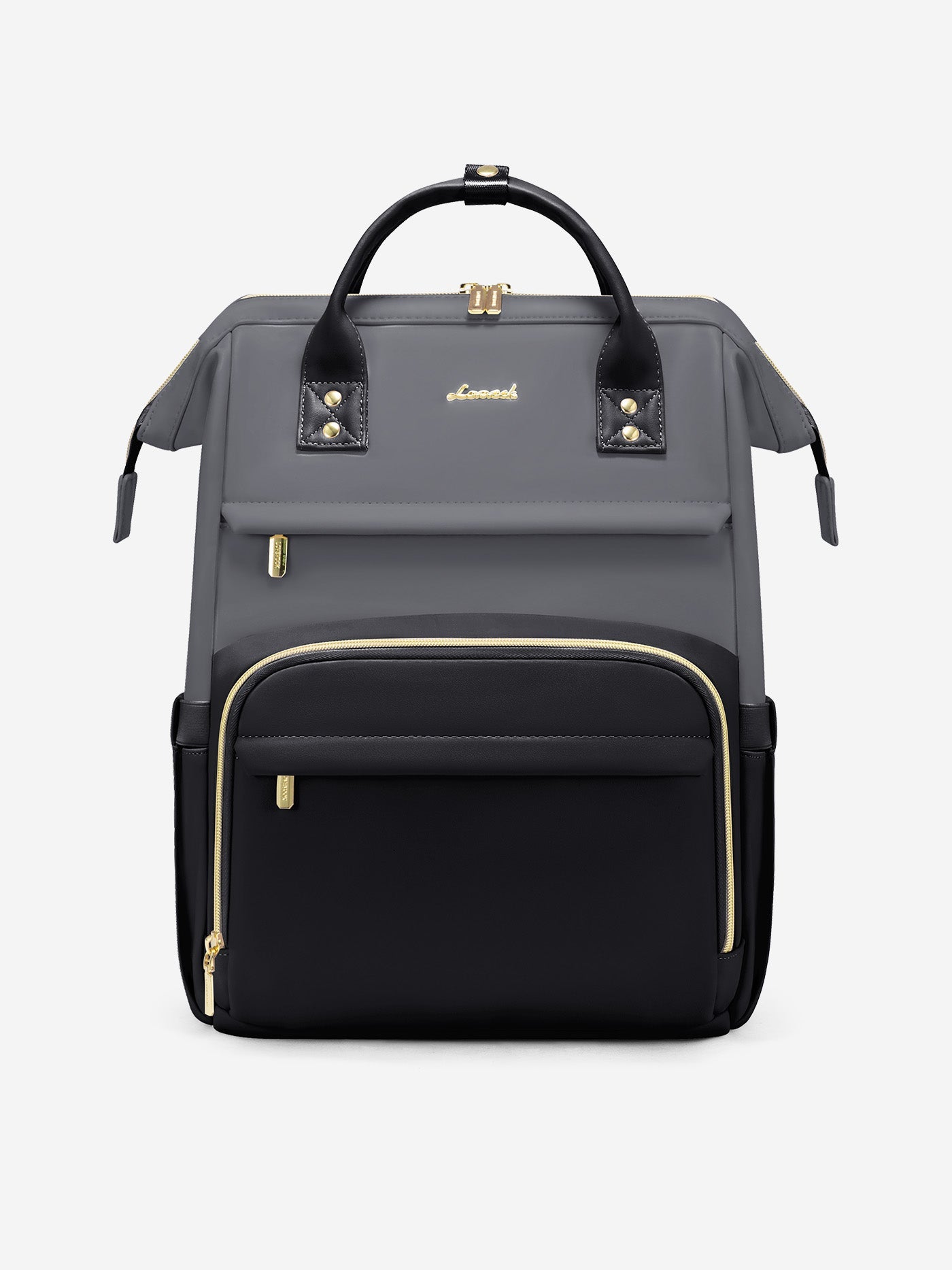 Leather Laptop Backpack, 15.6 17