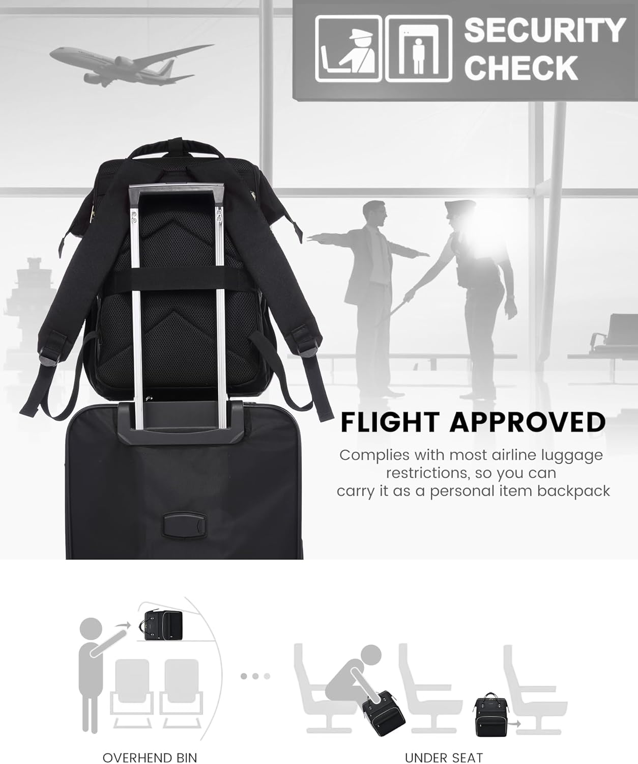 Viola Ⅱ Laptop Backpack with Separate Laptop Compartment, 15.6 17