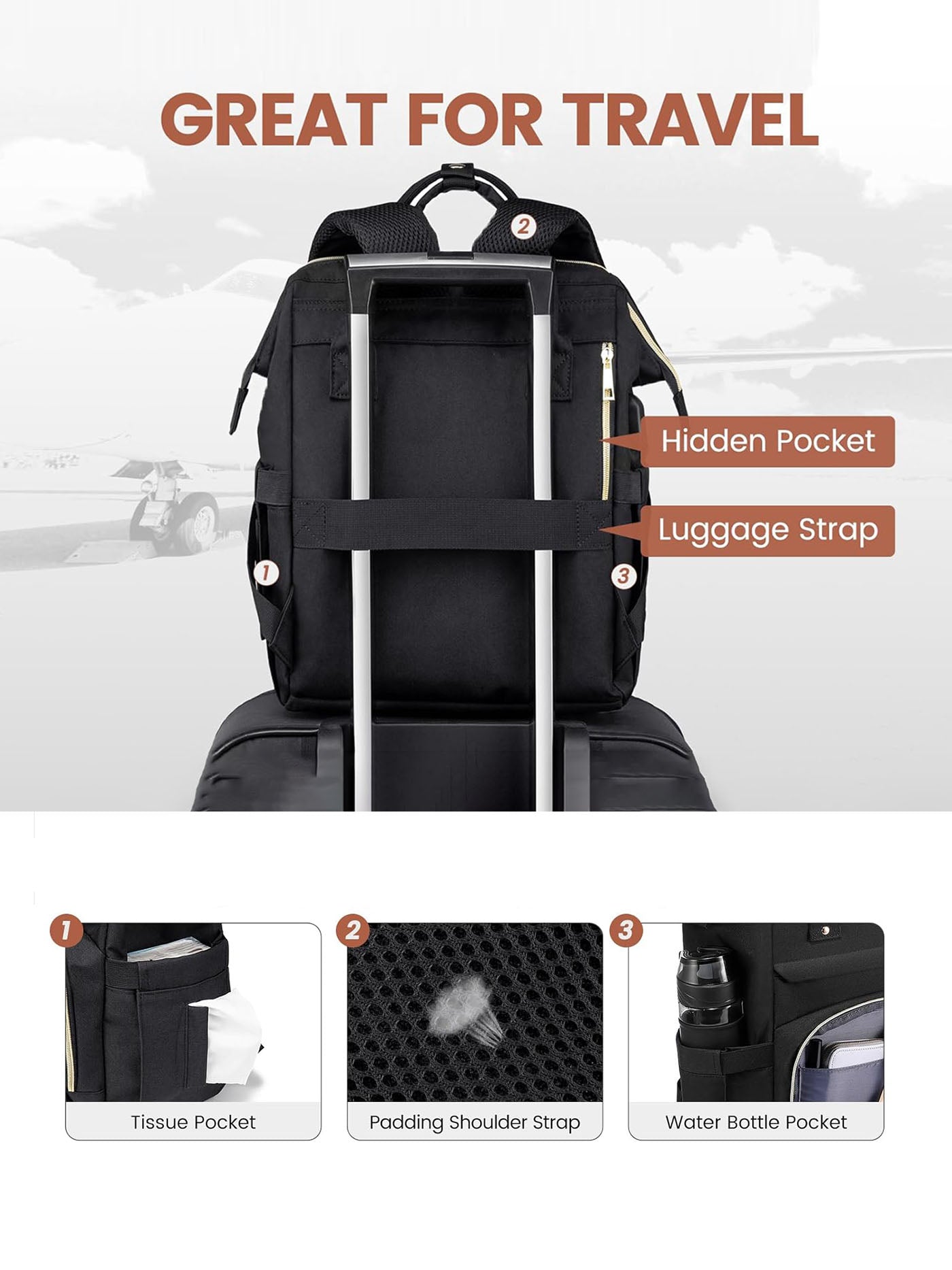 Viola I Laptop Backpack, 14-17