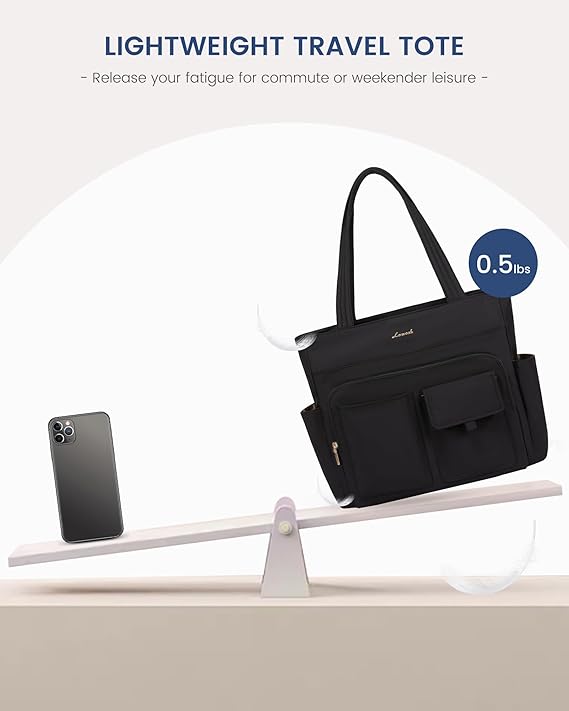 Multiple Pocket Laptop Tote Bag, 15.6