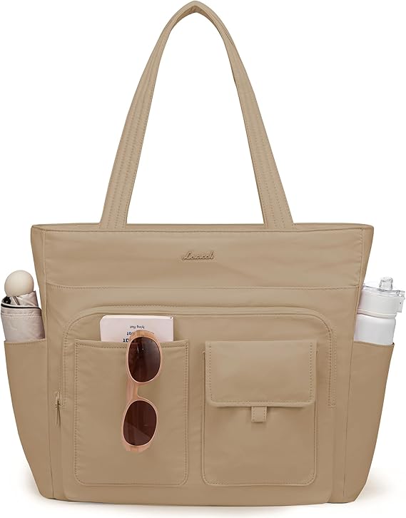 Multiple Pocket Laptop Tote Bag, 15.6