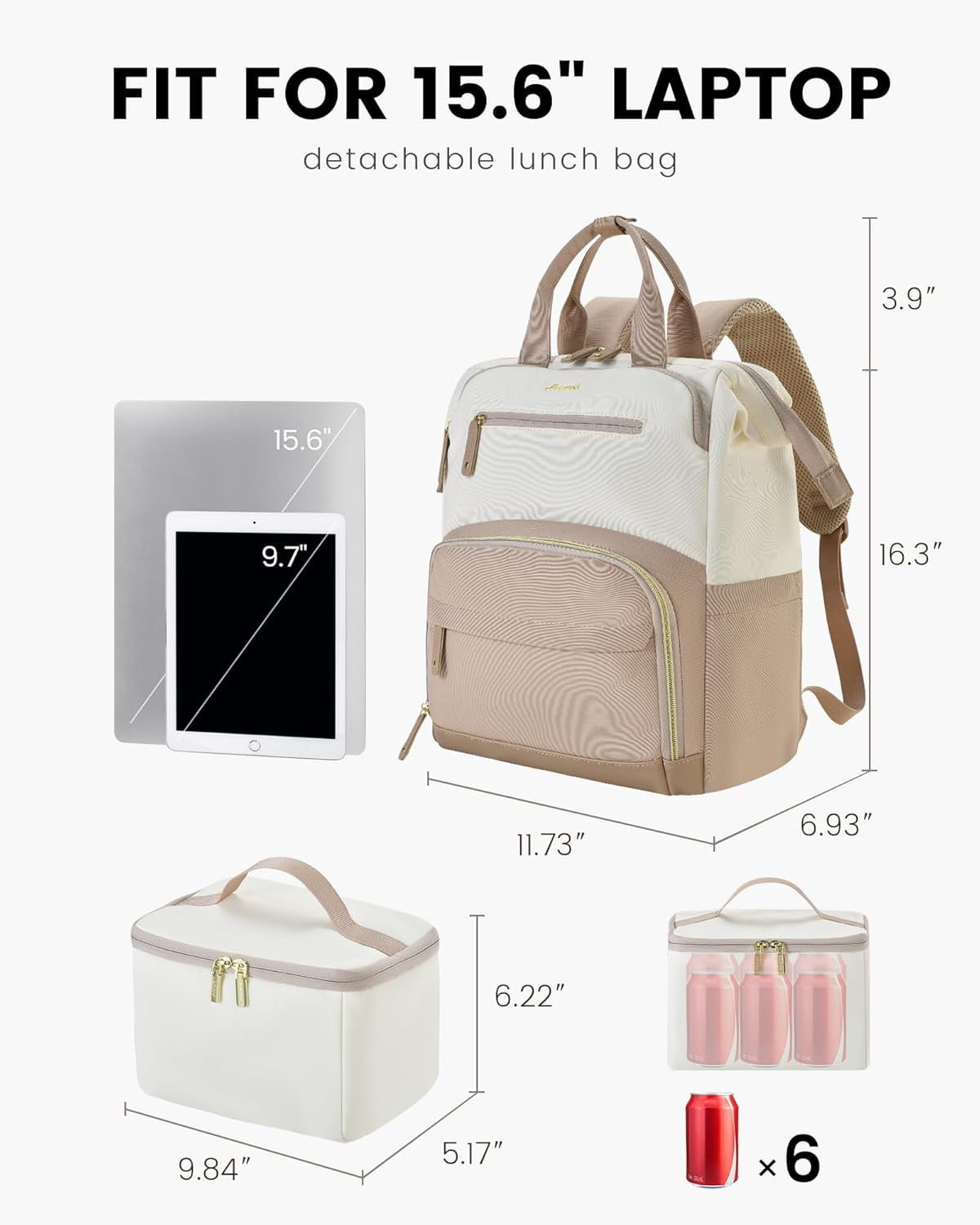 Lunch Backpack, 15.6 17.3 (US Only)