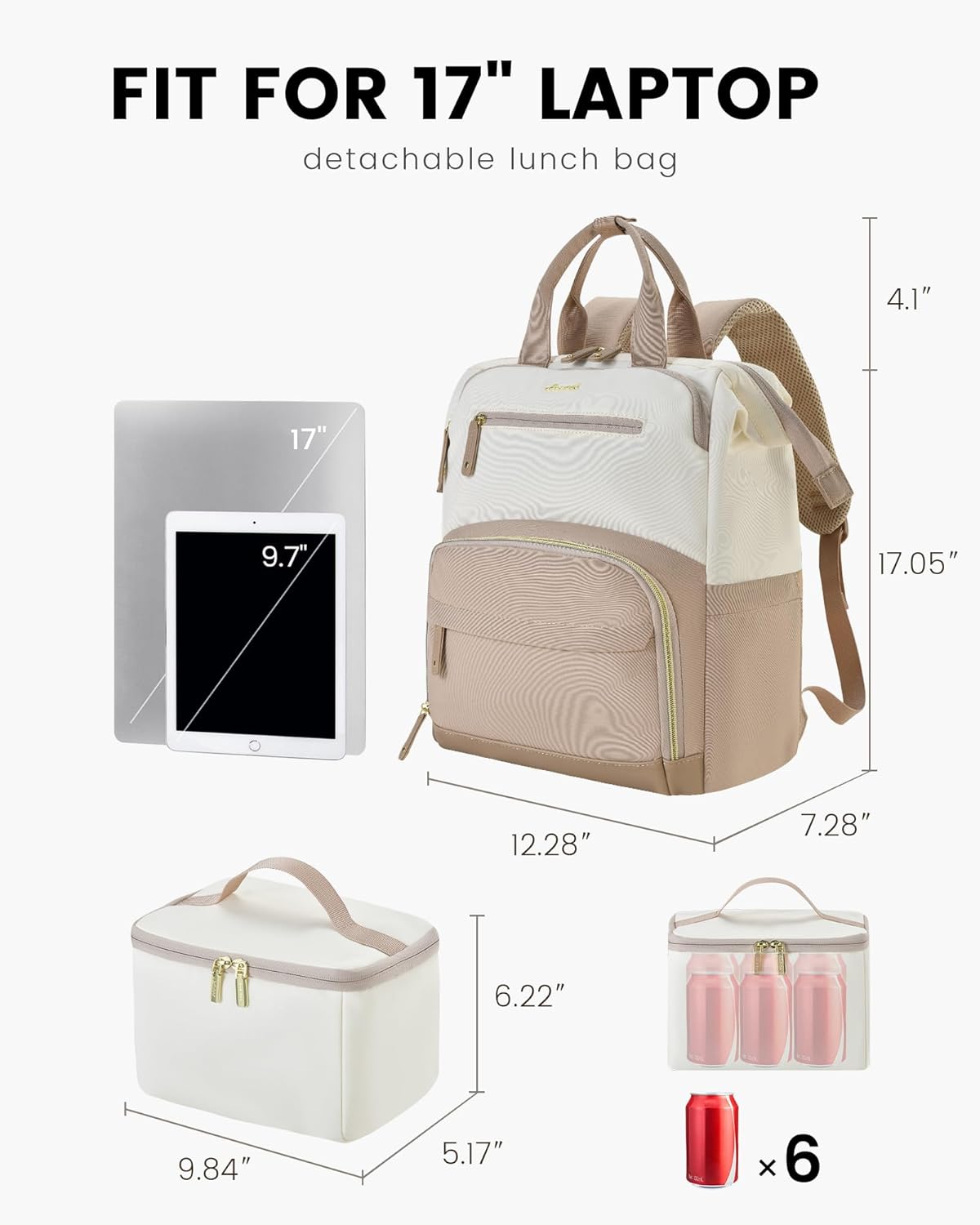 Lunch Backpack, 15.6 17.3 (US Only)